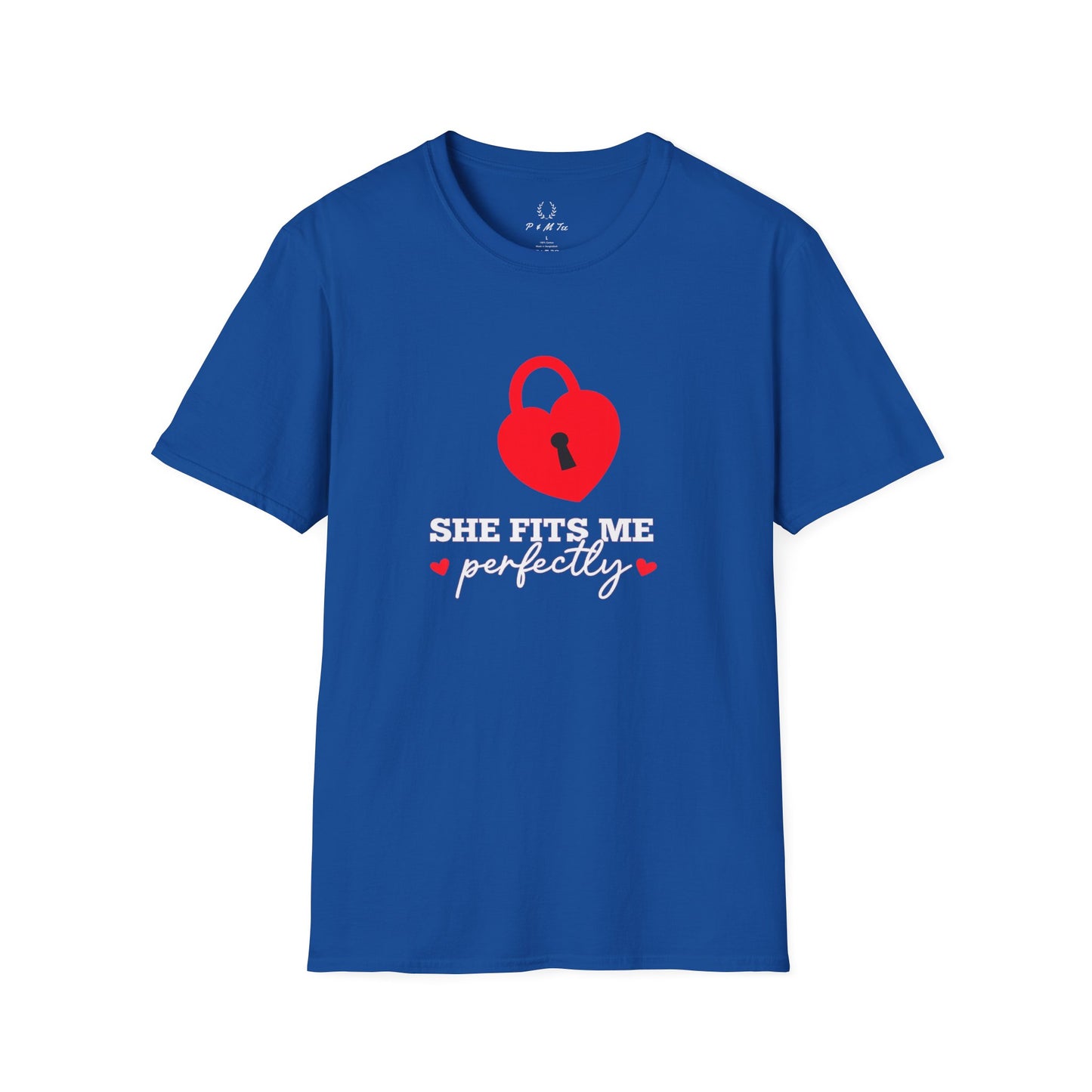 She Fits Me Perfectly Heart Lock T-Shirt