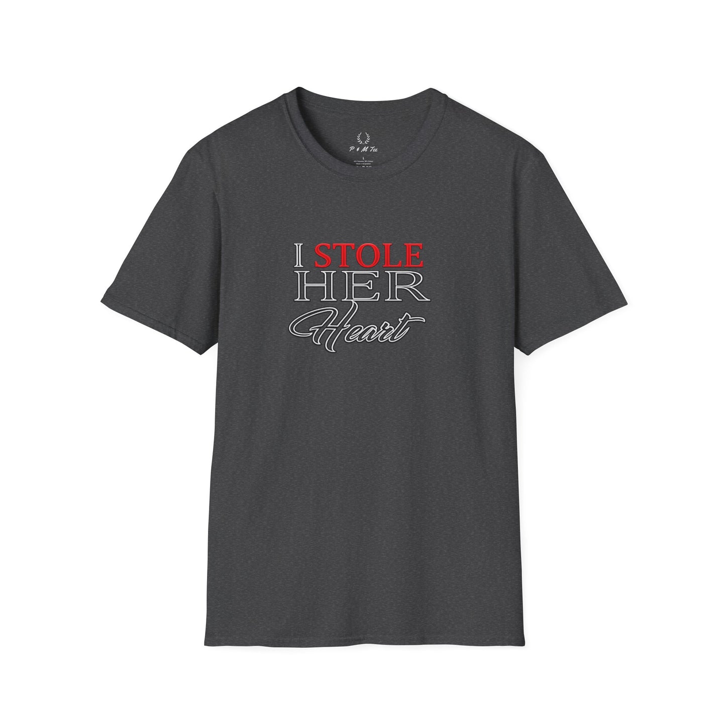 I Stole Her Heart T-Shirt — Romantic Couples Valentine Tee