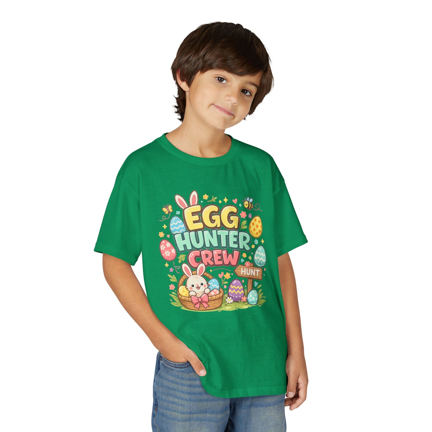 Egg Hunter Crew Youth T-Shirt — Kids Easter Bunny & Egg Hunt Tee