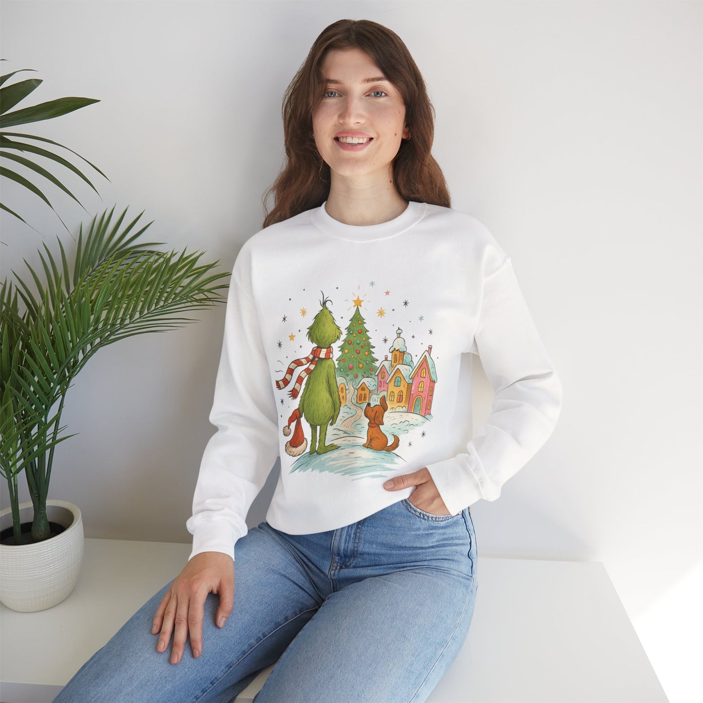 Retro Grinchy Christmas Sweatshirt – Vintage Grinch Holiday Crewneck