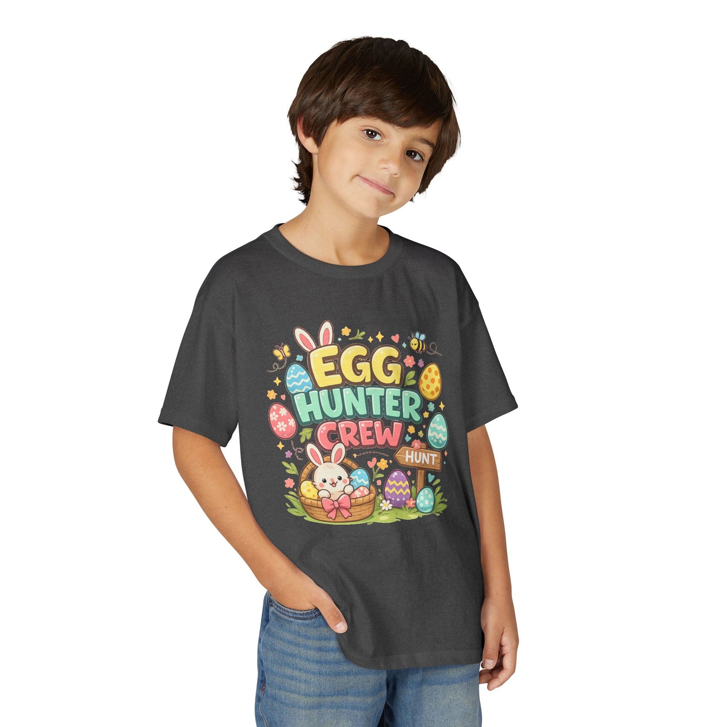 Egg Hunter Crew Youth T-Shirt — Kids Easter Bunny & Egg Hunt Tee