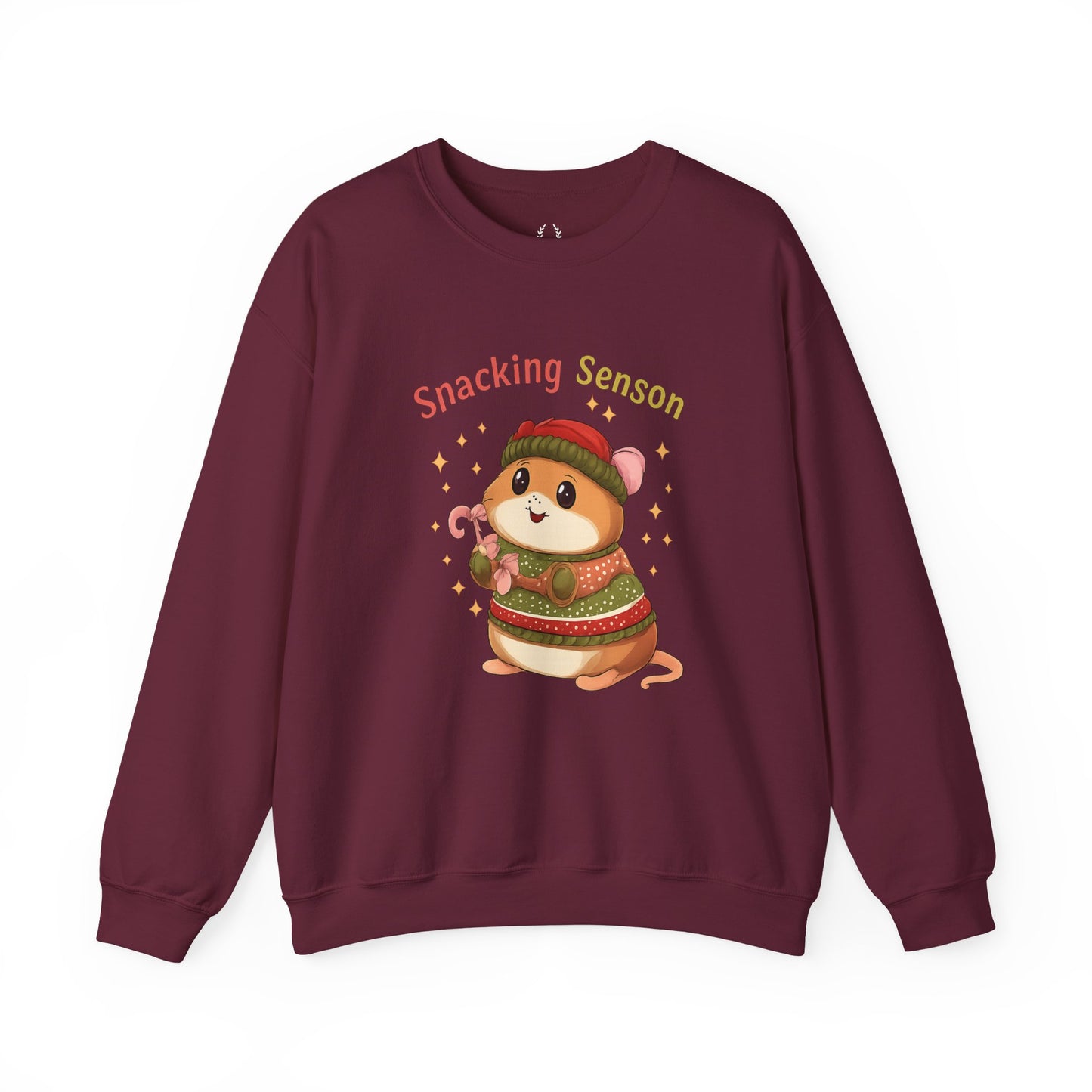 Snacking Season Hamster Christmas Sweatshirt Cute Holiday