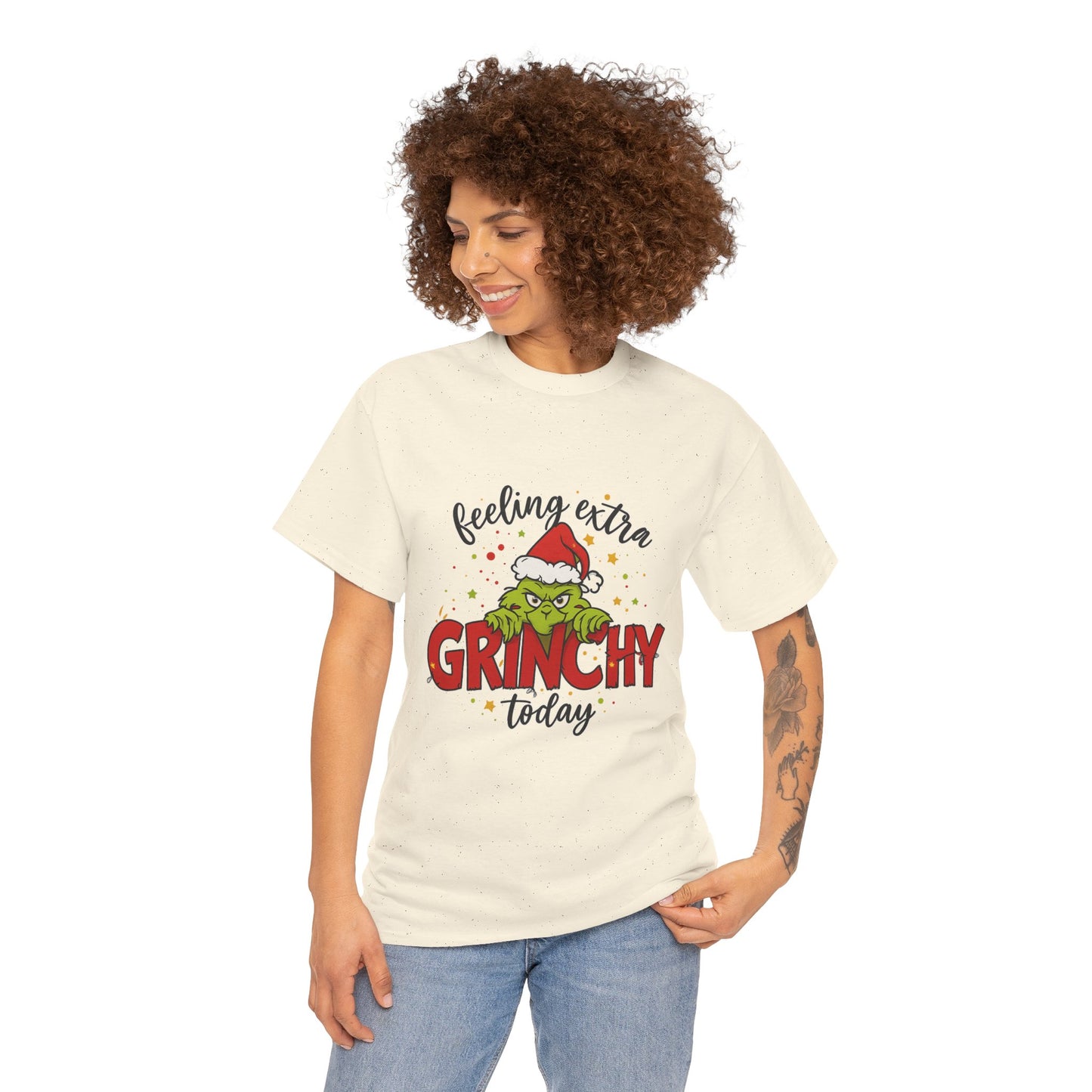 Grinch “Feeling Extra Grinchy Today” Christmas T-Shirt – Funny Holiday Tee