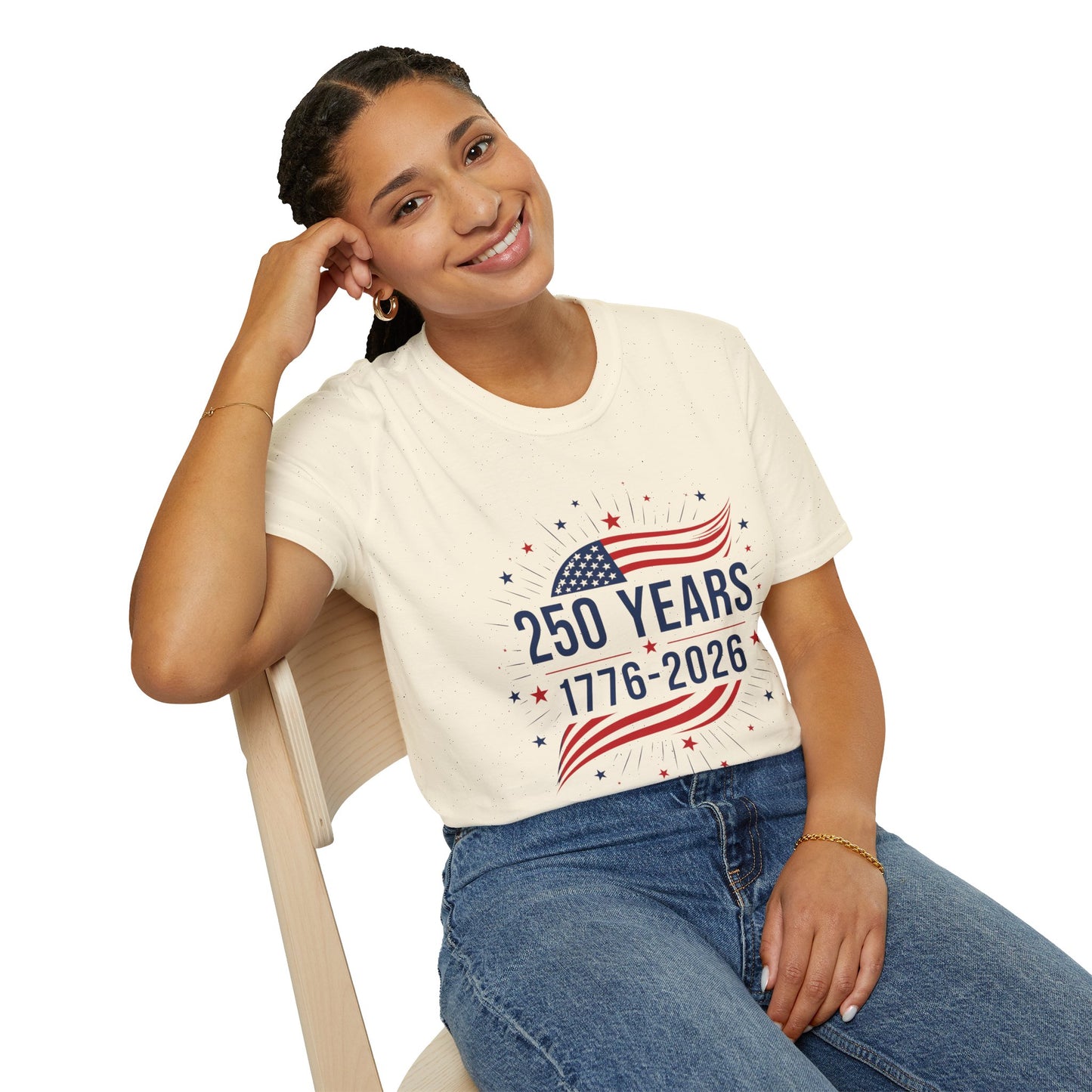 250 Years 1776–2026 T-Shirt | USA Bicentennial 250th Anniversary Patriotic Tee