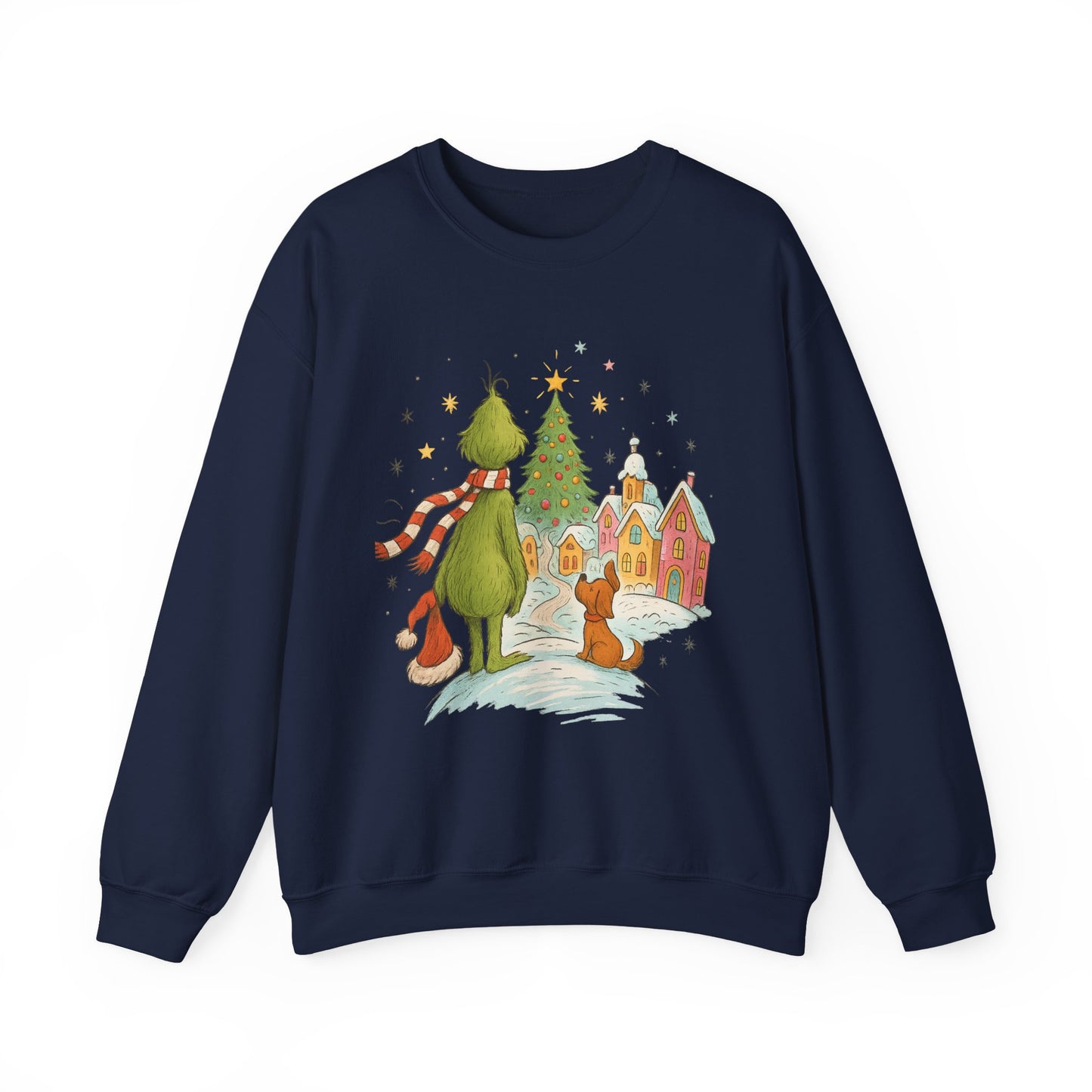 Retro Grinchy Christmas Sweatshirt – Vintage Grinch Holiday Crewneck