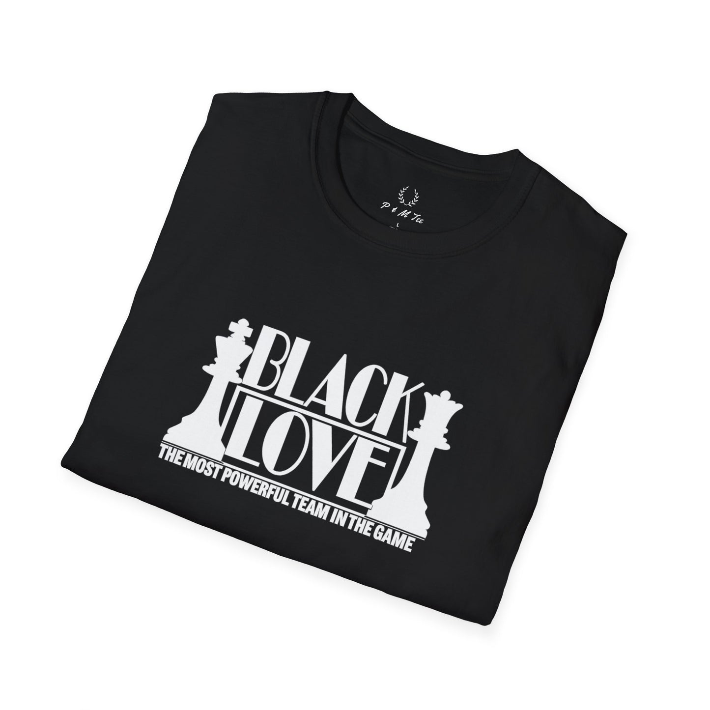 Black Love Chess Tee | "Black Love: A Most Powerful Team in the Game" Graphic T-Shirt