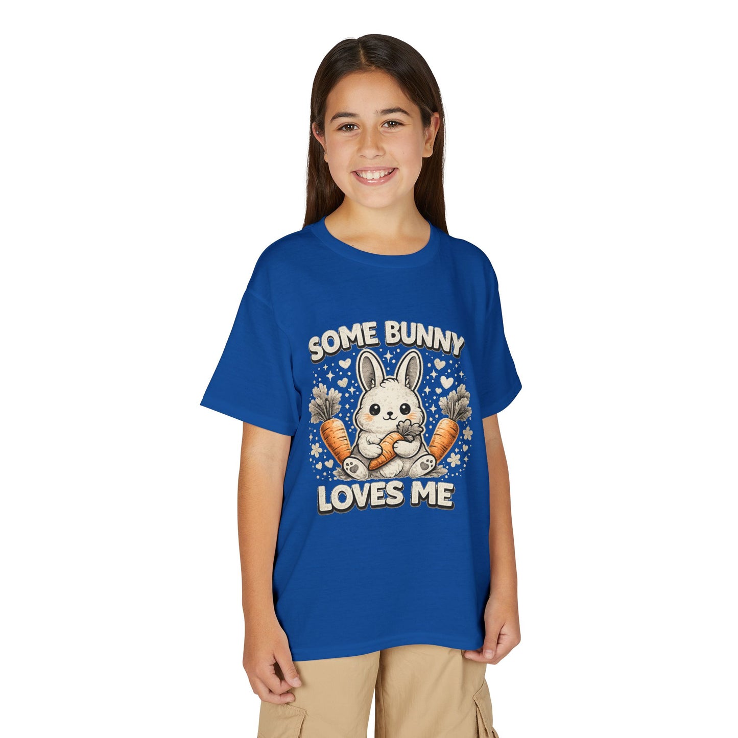 Youth T-Shirt — "Some Bunny Loves Me" Cute Easter Bunny Kids Tee