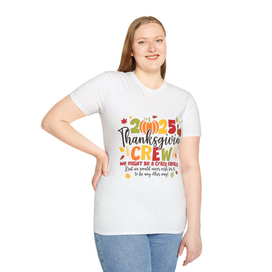 Thanksgiving 2025 Shirt | Family Thanksgiving Crew Tee | Funny Holiday Matching Outfit | Fall Pumpkin Turkey T-Shirt