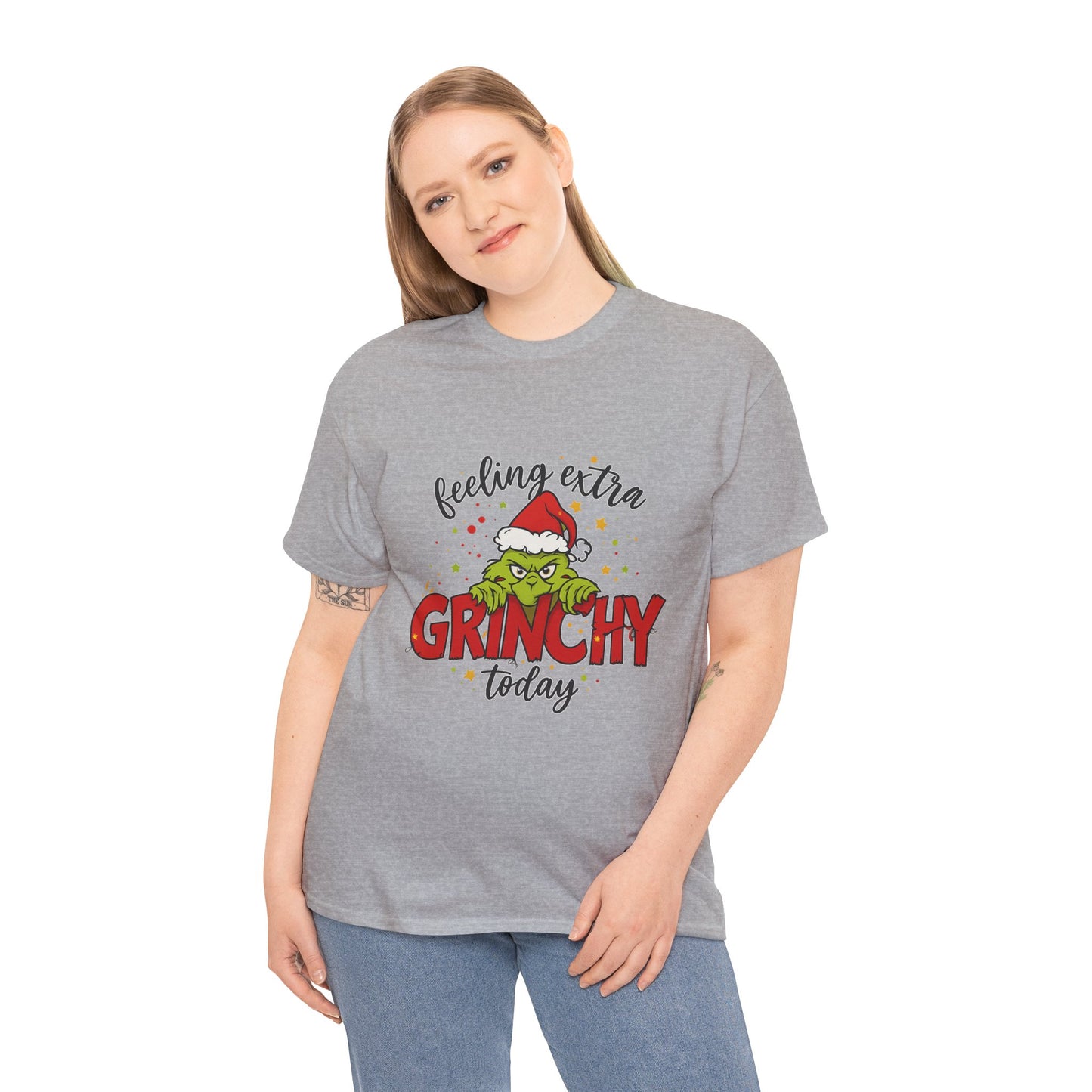Grinch “Feeling Extra Grinchy Today” Christmas T-Shirt – Funny Holiday Tee