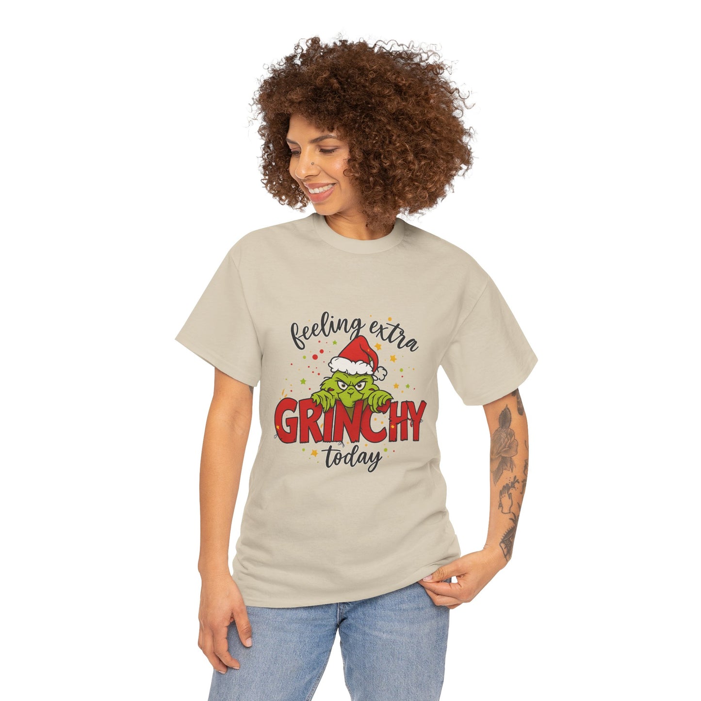 Grinch “Feeling Extra Grinchy Today” Christmas T-Shirt – Funny Holiday Tee