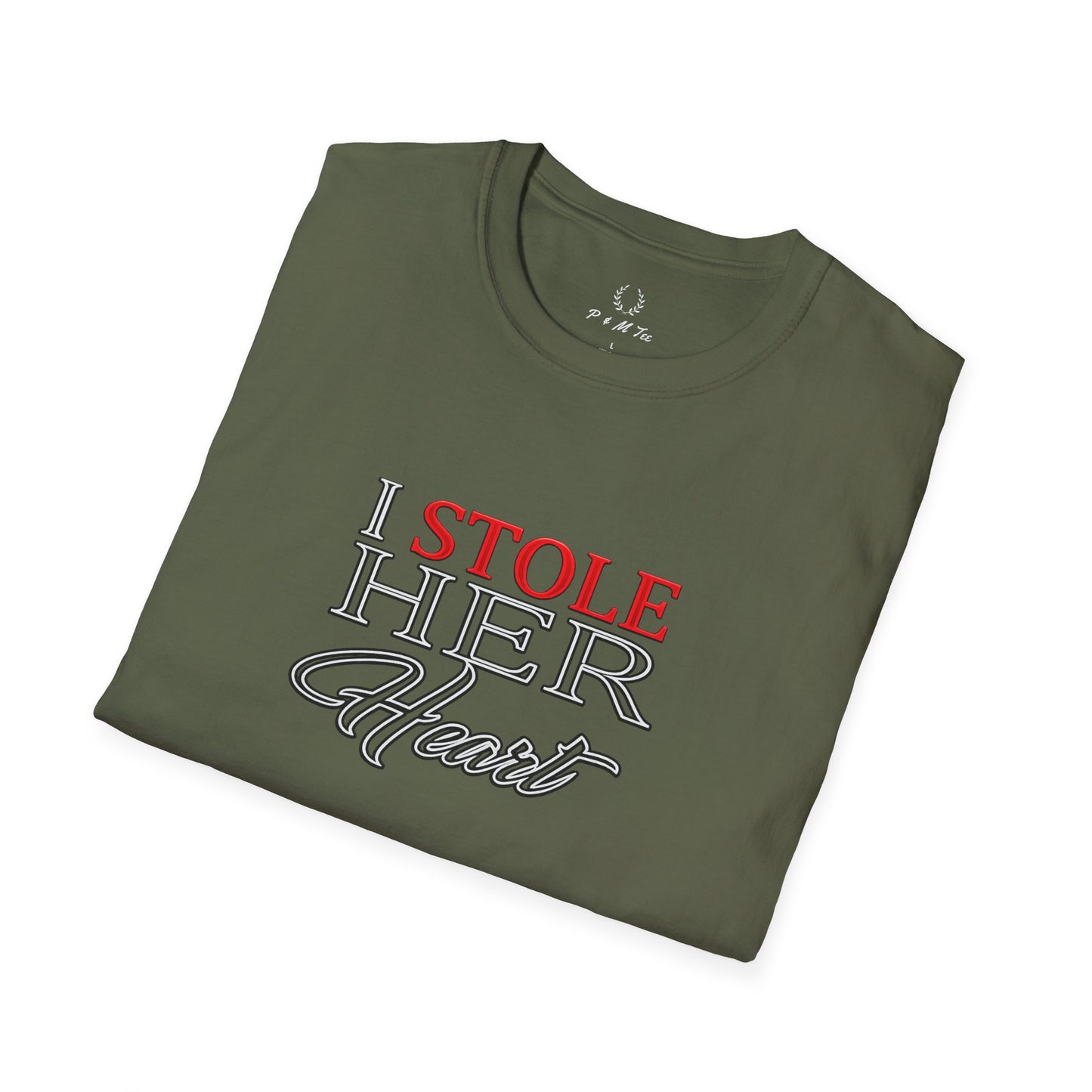 I Stole Her Heart T-Shirt — Romantic Couples Valentine Tee