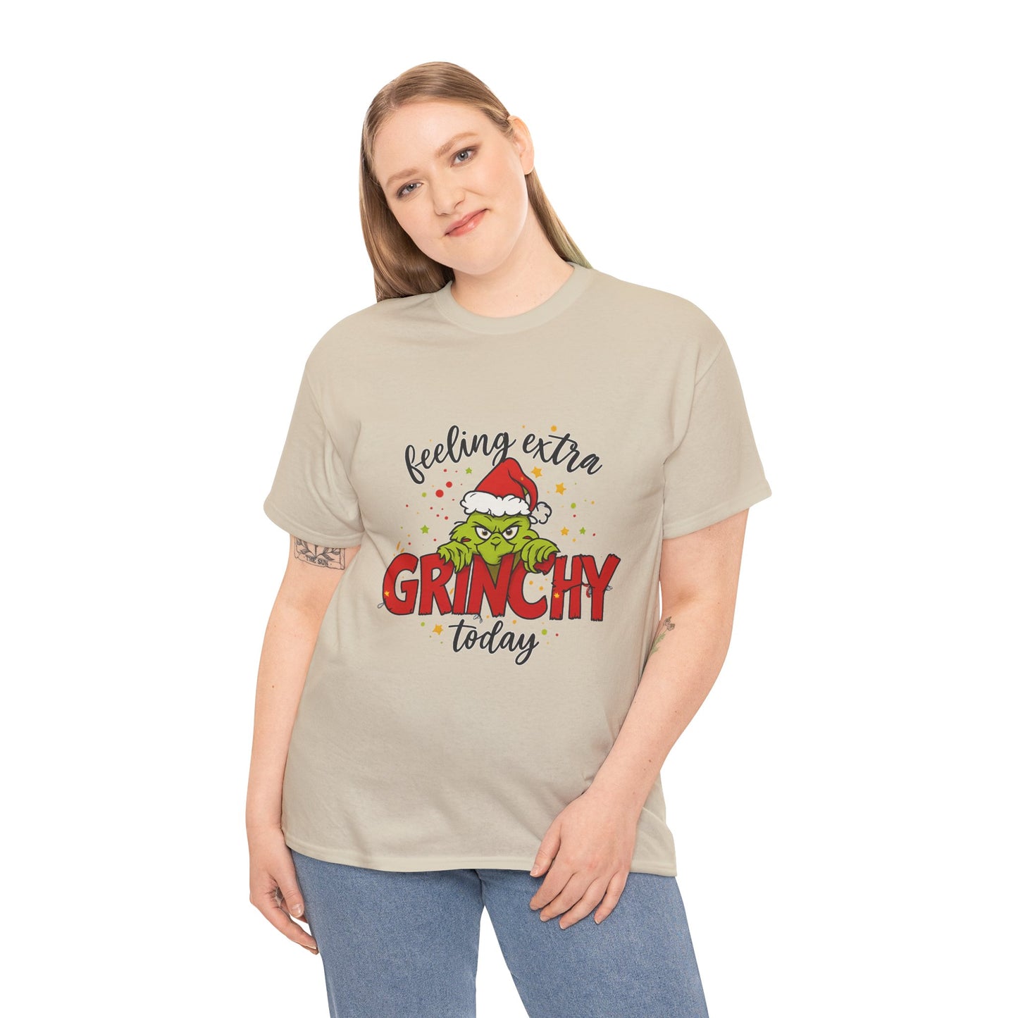 Grinch “Feeling Extra Grinchy Today” Christmas T-Shirt – Funny Holiday Tee