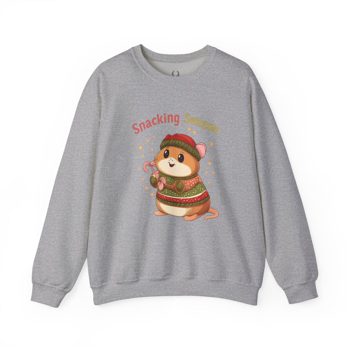 Snacking Season Hamster Christmas Sweatshirt Cute Holiday