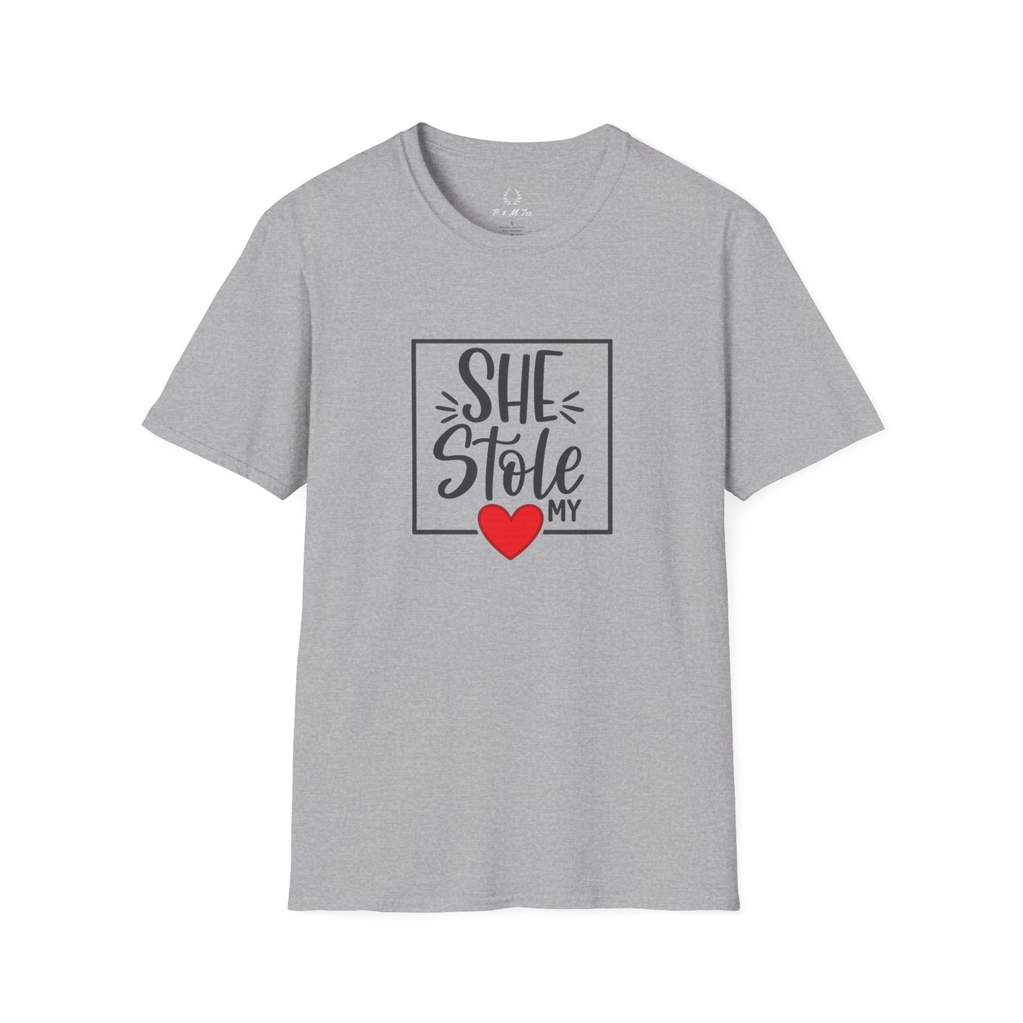 She Stole My Heart T-Shirt | Cute Couples Valentine Tee