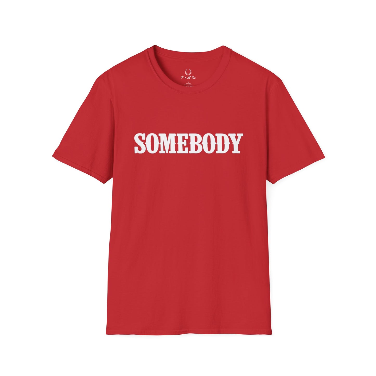 Somebody Graphic T-Shirt | Retro Serif Text Tee