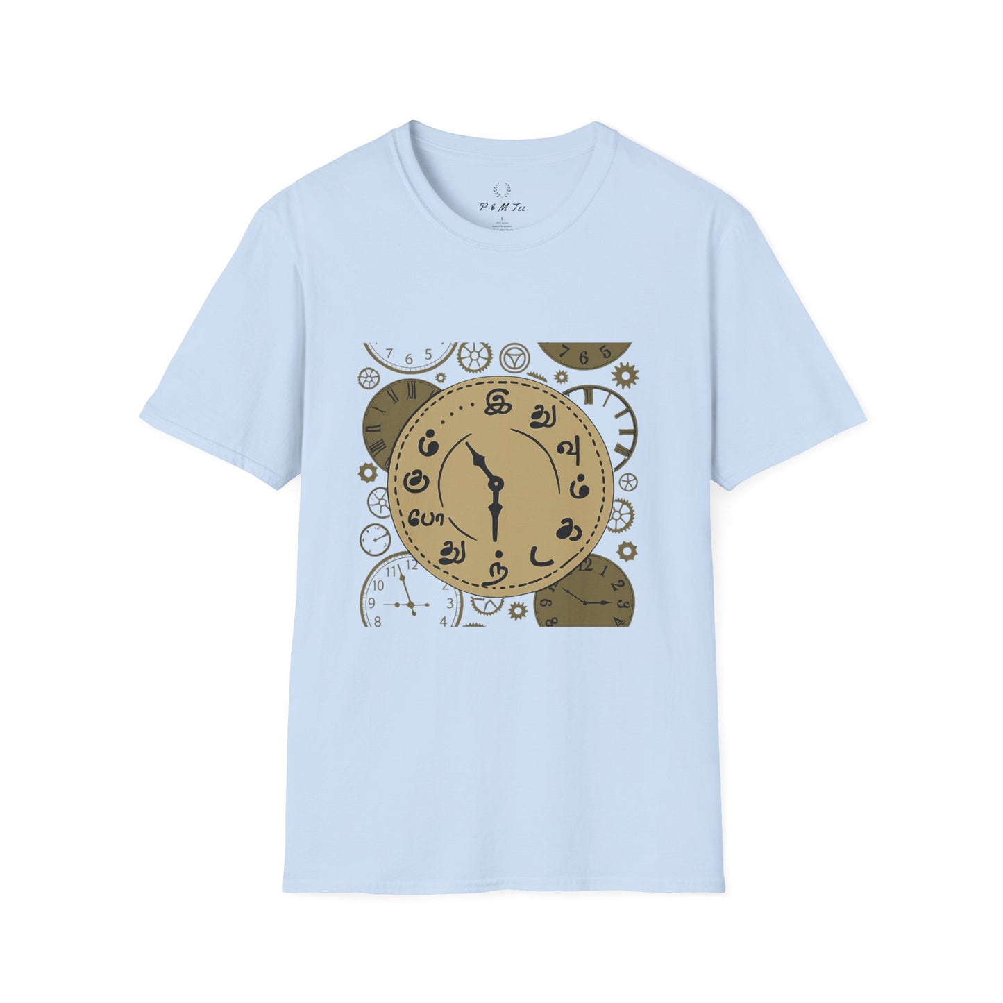 Tamil Motivational Clock T-Shirt | Idhuvum Kadandhu Pogum Tee | Vintage Unisex Graphic Tee for Positive Quotes, Daily Wear & Gifts