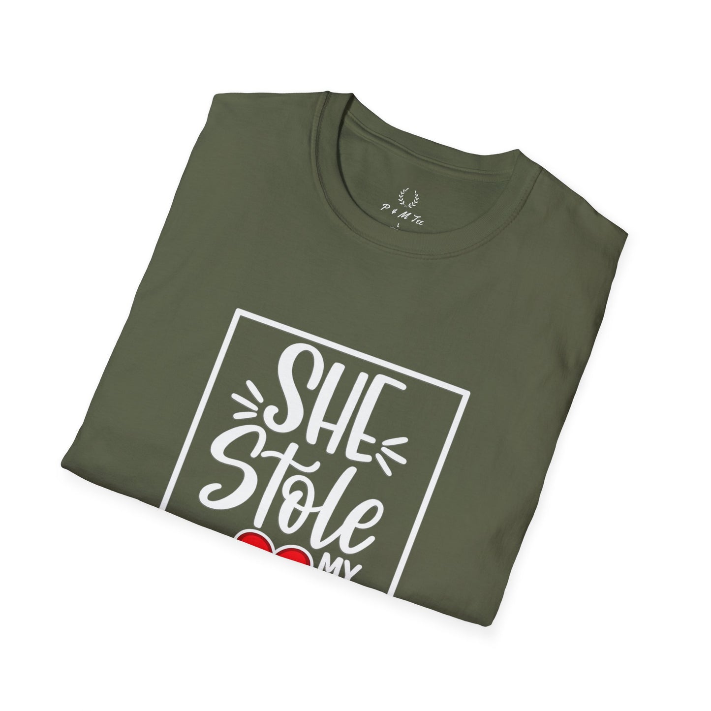 She Stole My Heart T-Shirt | Cute Couples Valentine Tee