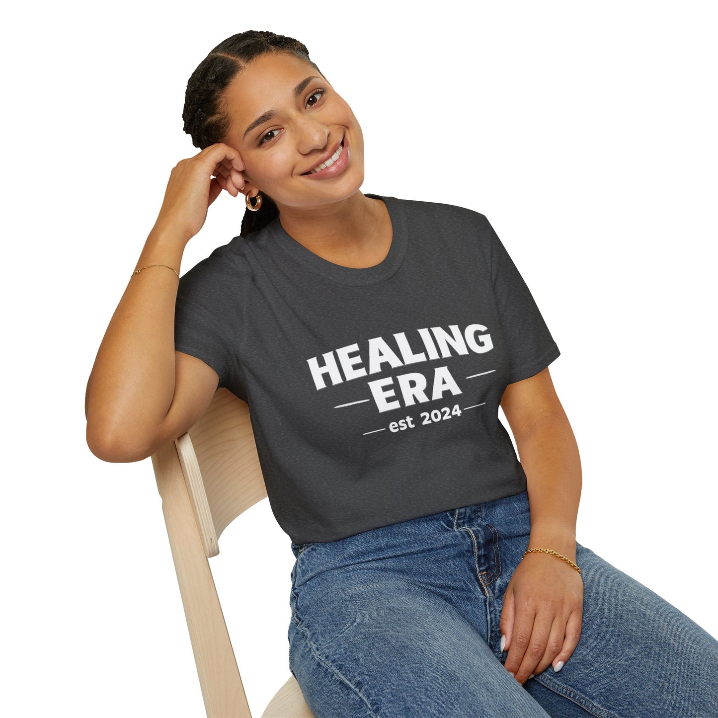 Healing Era T-Shirt | “Healing Era Est. 2024” Minimal Wellness Tee