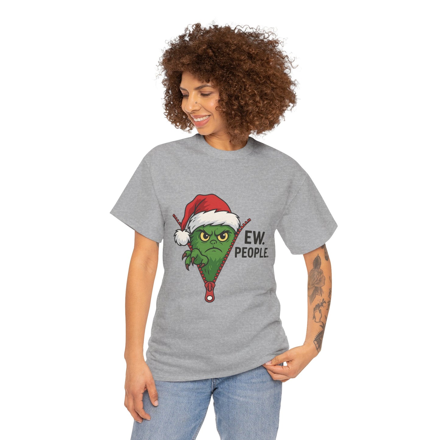 Grinch “Ew People” Christmas Sweatshirt – Funny Holiday Gift