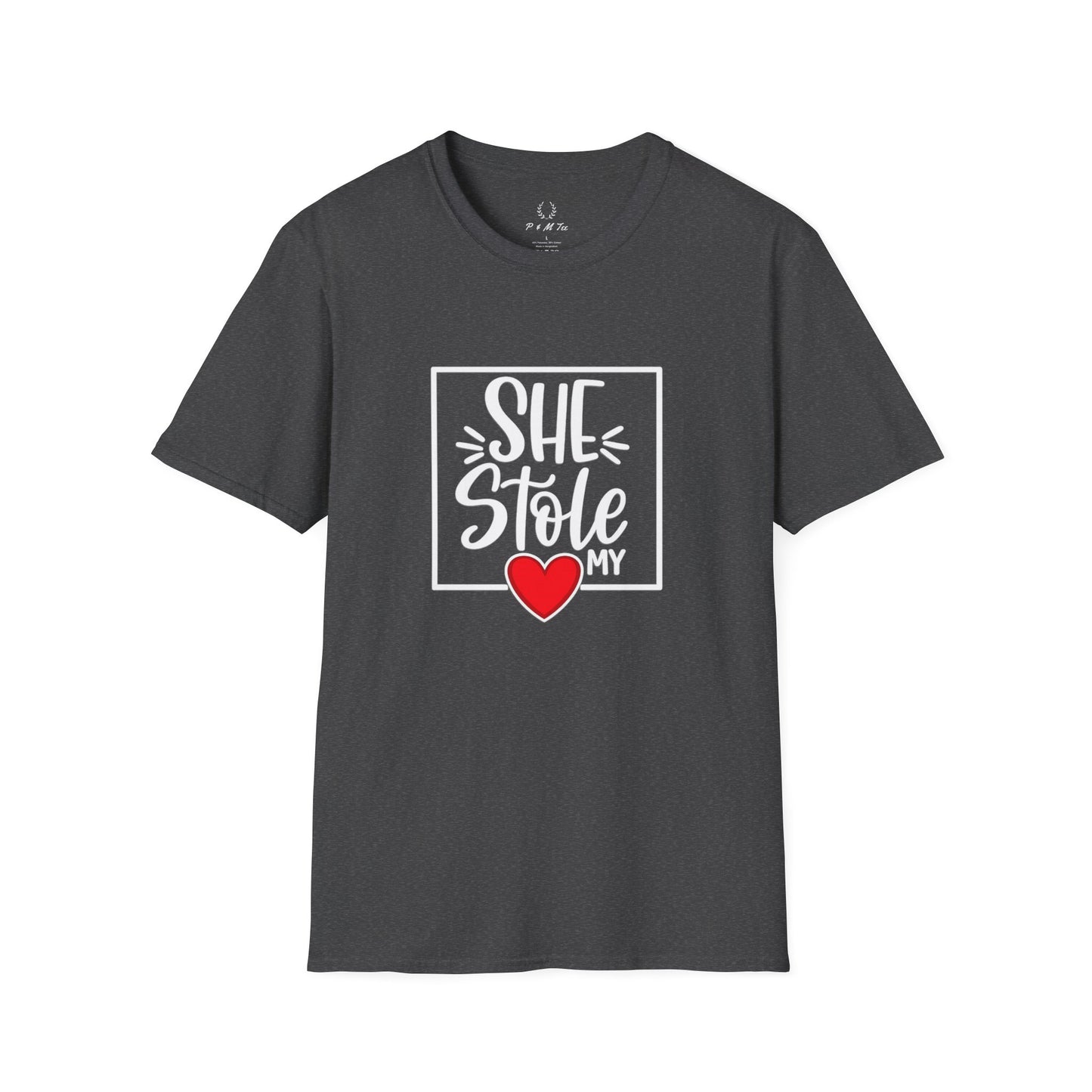 She Stole My Heart T-Shirt | Cute Couples Valentine Tee