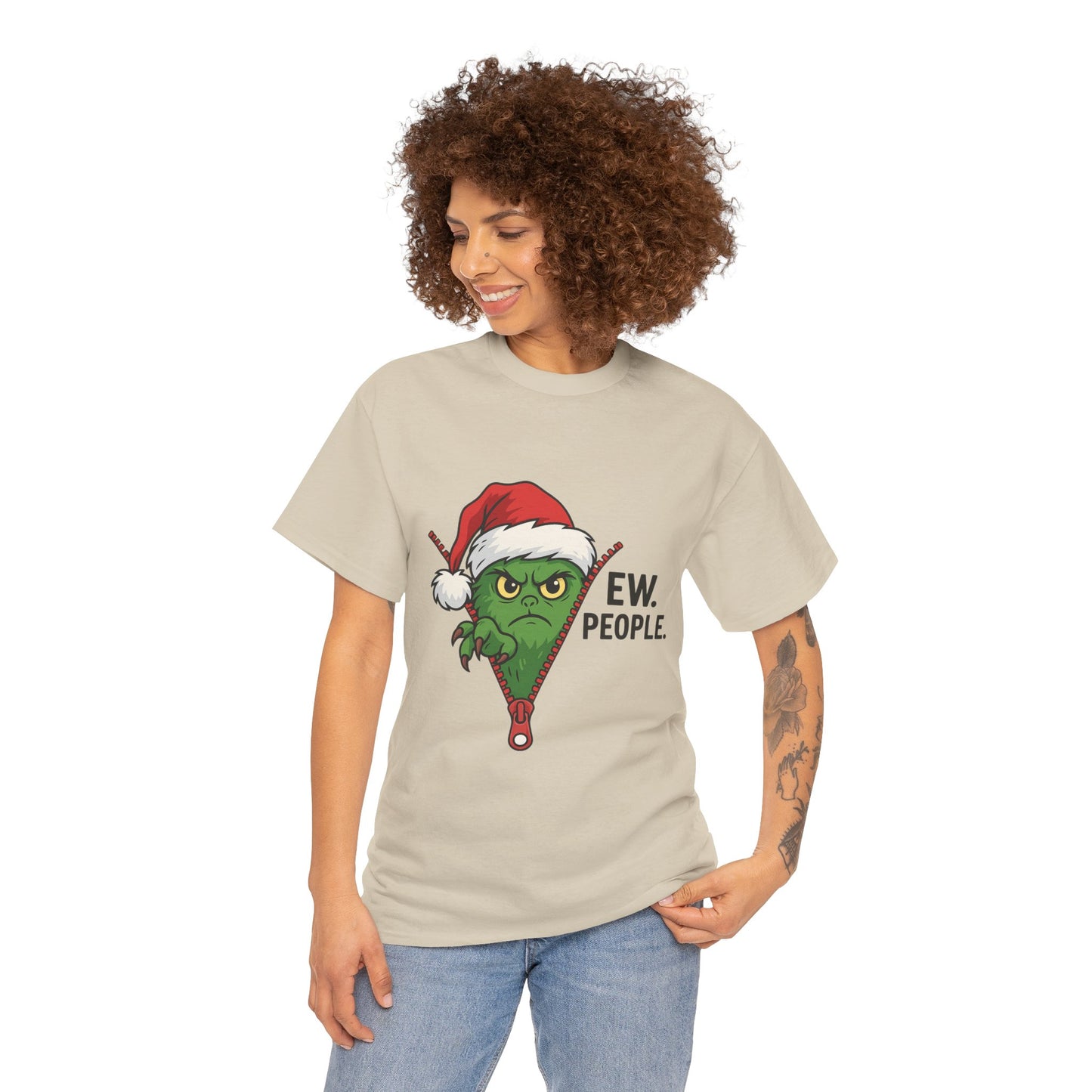 Grinch “Ew People” Christmas Sweatshirt – Funny Holiday Gift