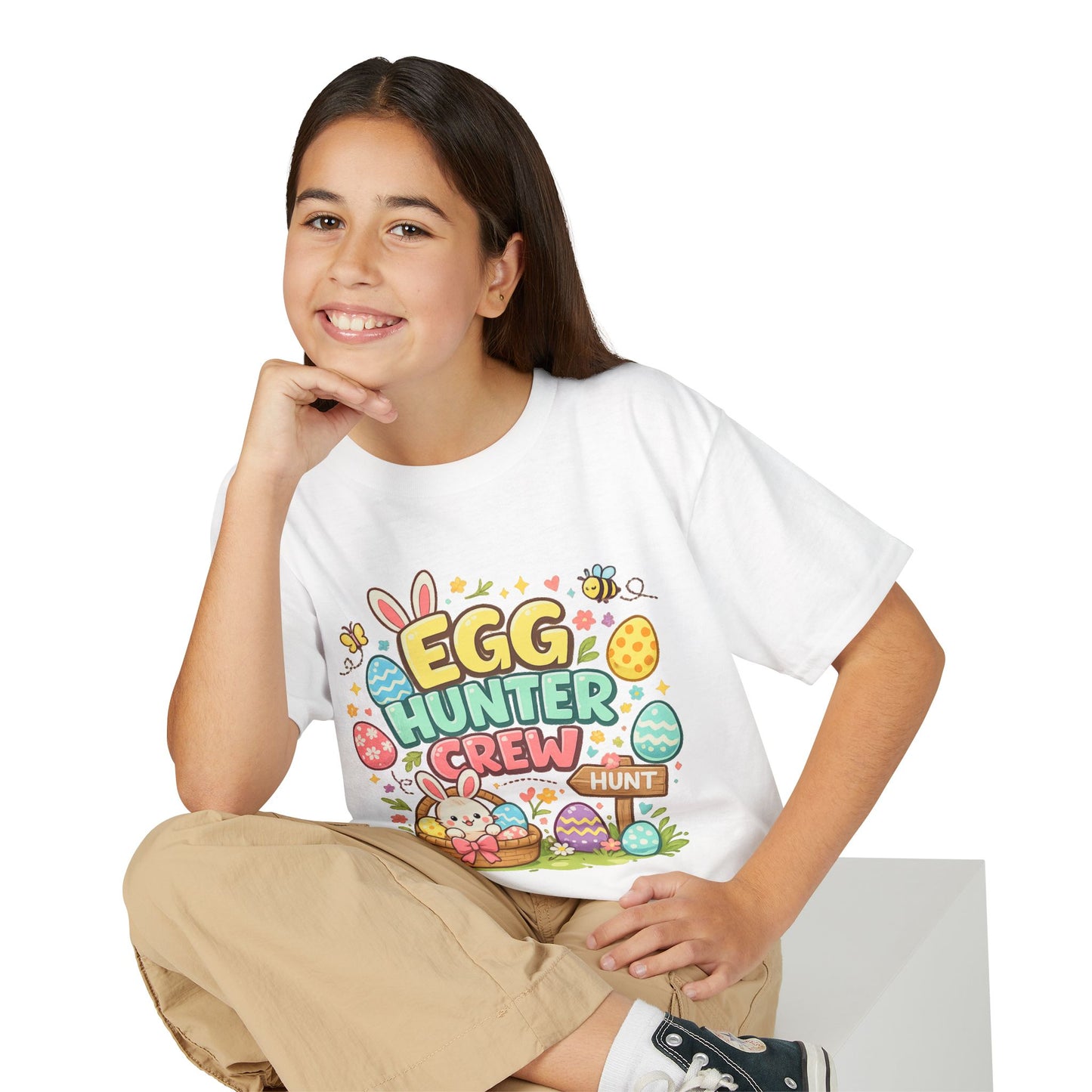 Egg Hunter Crew Youth T-Shirt — Kids Easter Bunny & Egg Hunt Tee
