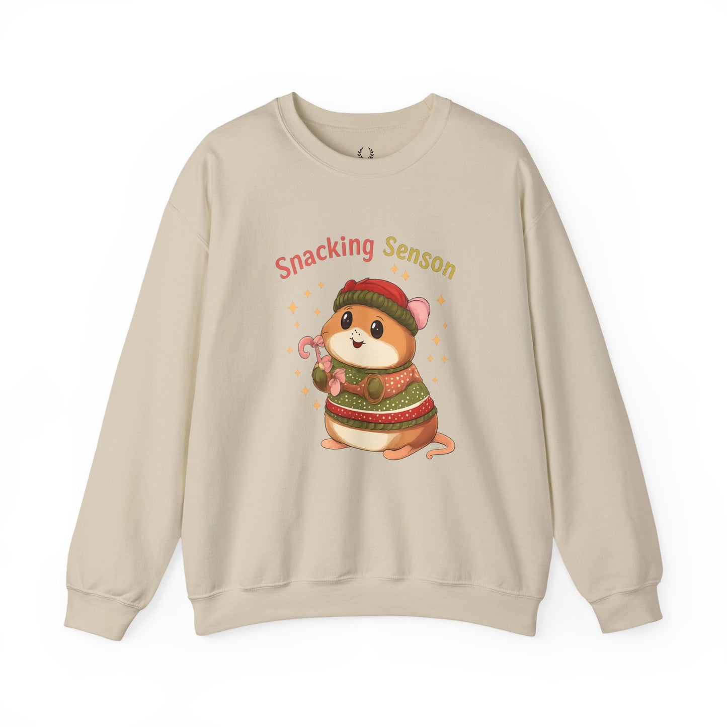 Snacking Season Hamster Christmas Sweatshirt Cute Holiday