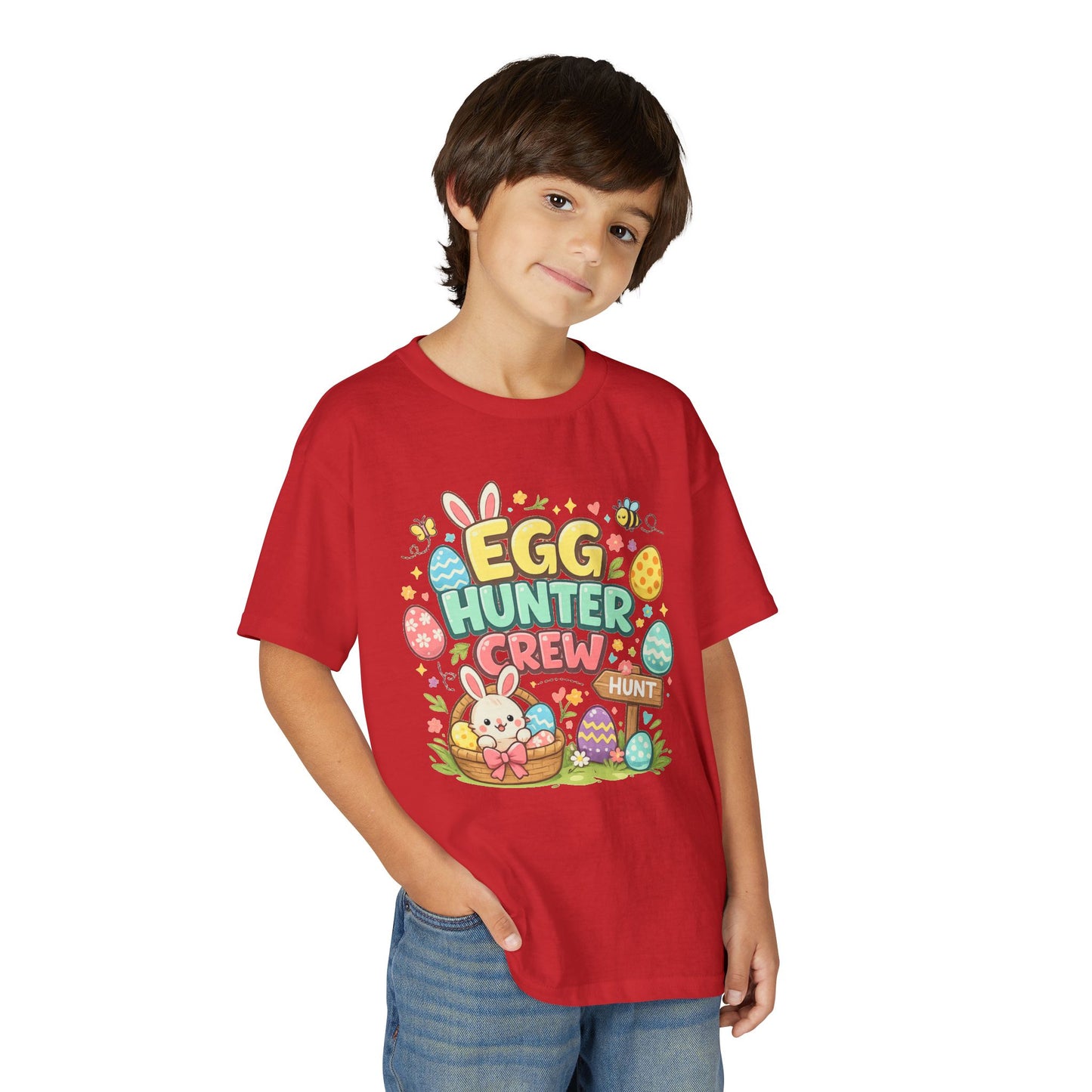 Egg Hunter Crew Youth T-Shirt — Kids Easter Bunny & Egg Hunt Tee