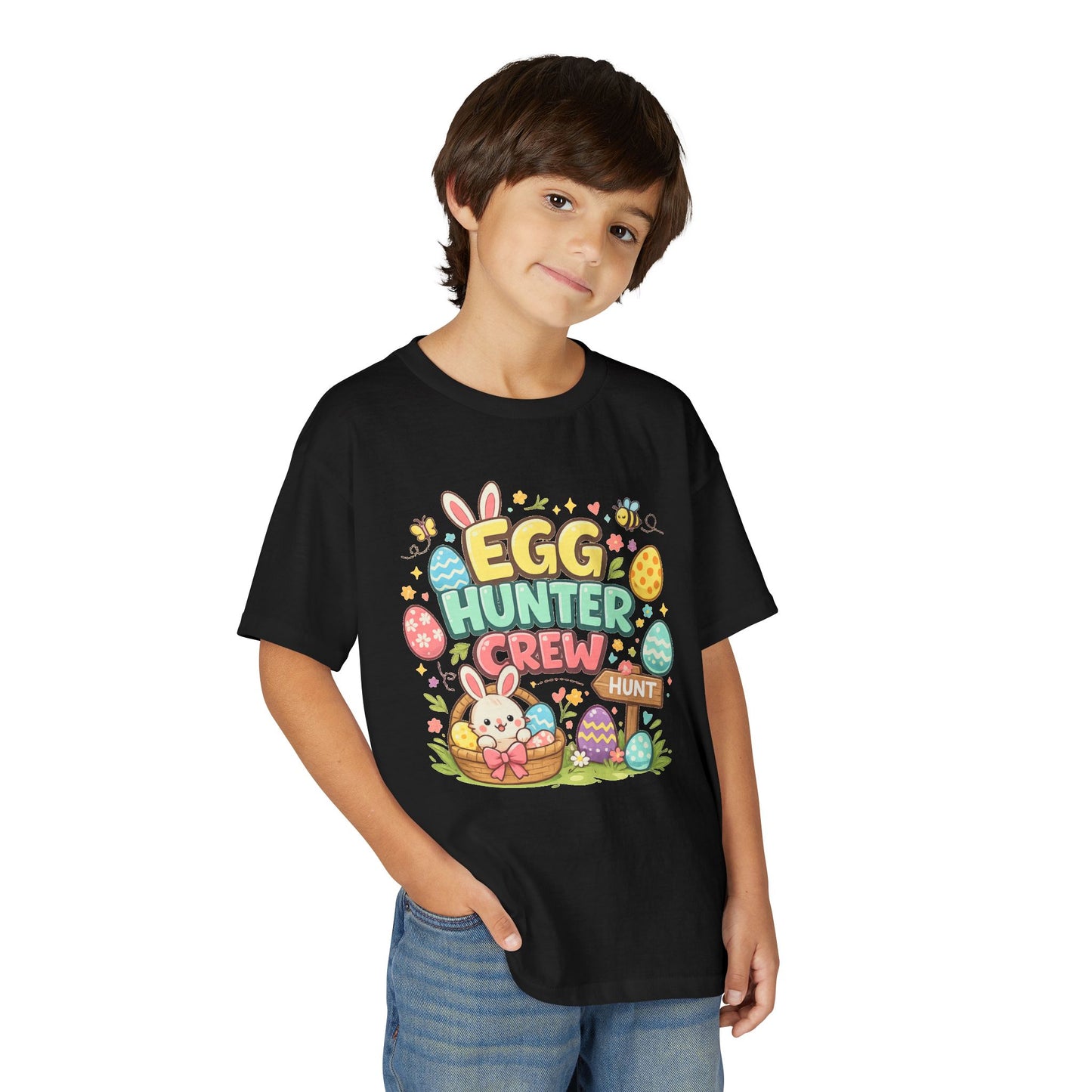 Egg Hunter Crew Youth T-Shirt — Kids Easter Bunny & Egg Hunt Tee