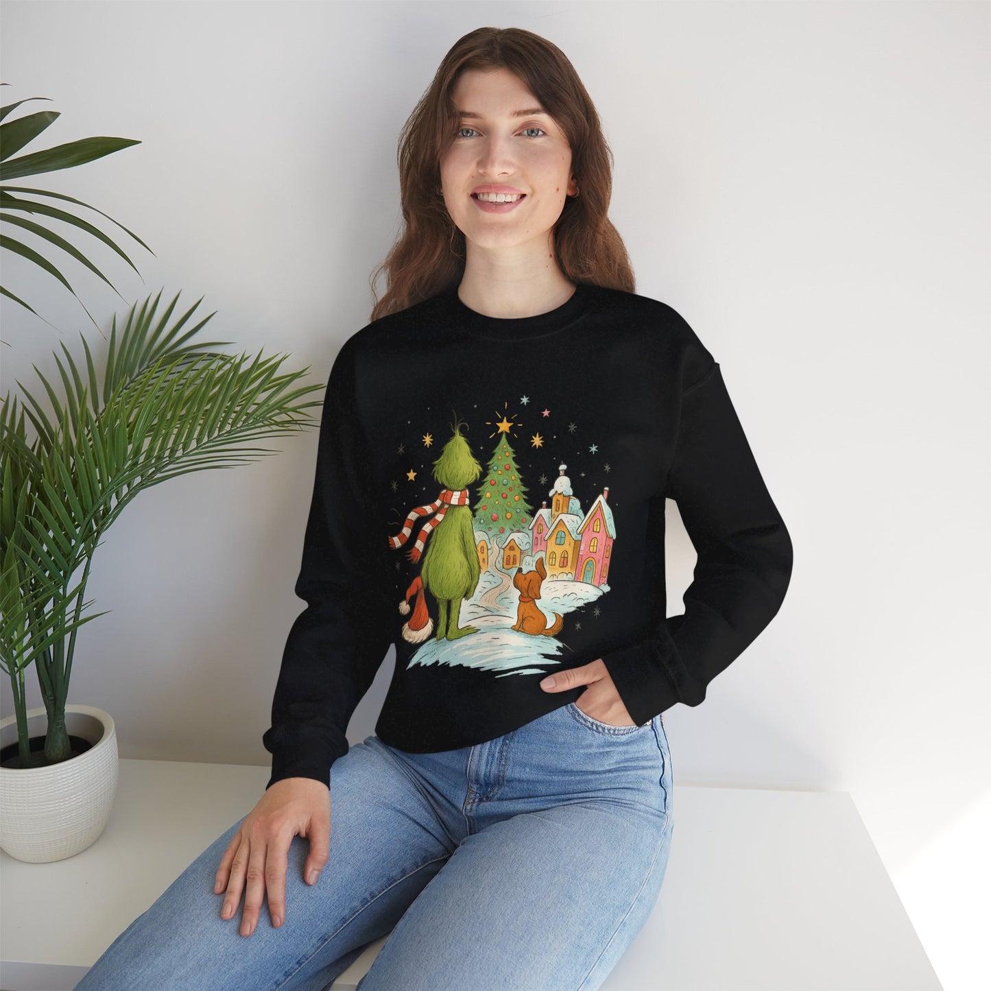 Retro Grinchy Christmas Sweatshirt – Vintage Grinch Holiday Crewneck