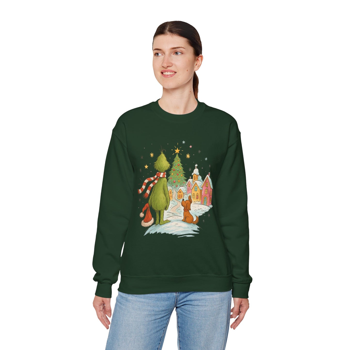 Retro Grinchy Christmas Sweatshirt – Vintage Grinch Holiday Crewneck