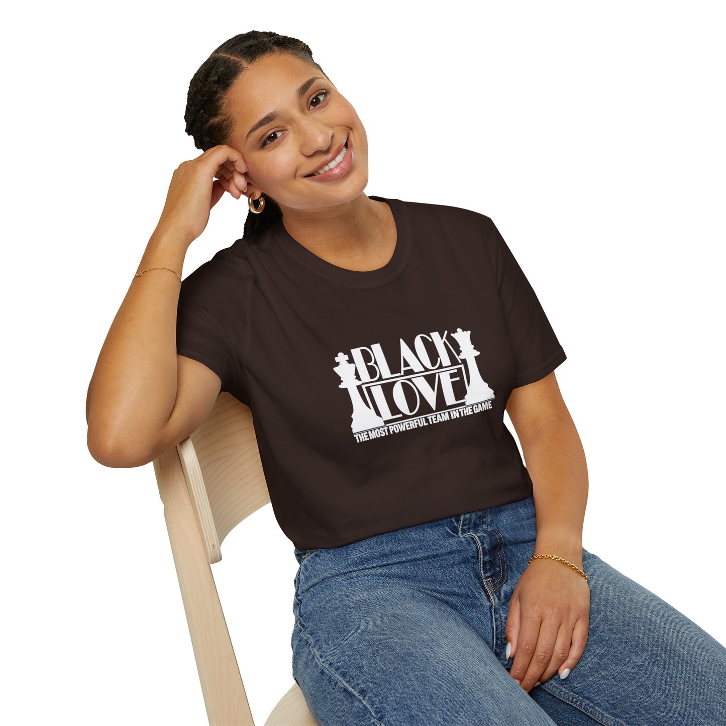 Black Love Chess Tee | "Black Love: A Most Powerful Team in the Game" Graphic T-Shirt
