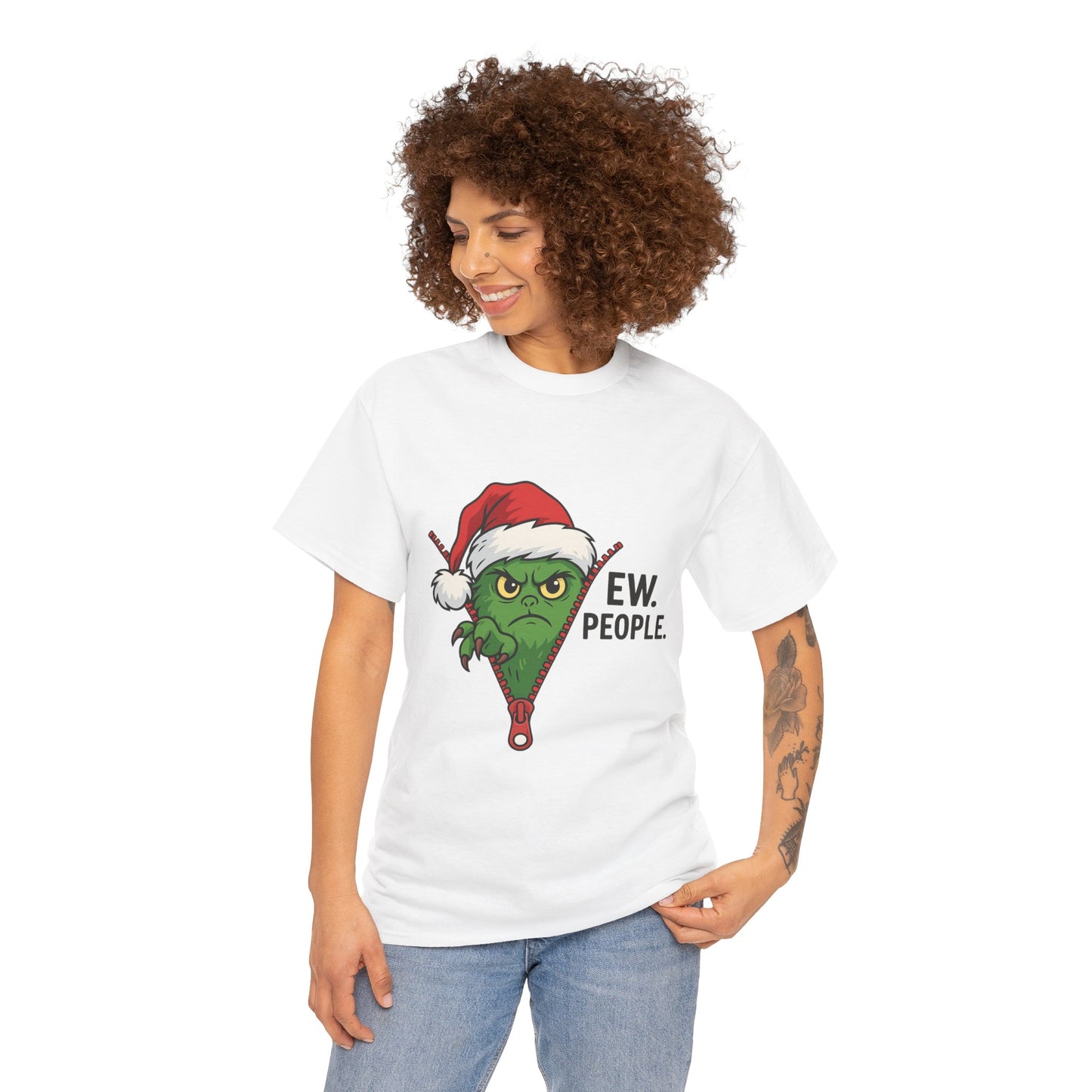 Grinch “Ew People” Christmas Sweatshirt – Funny Holiday Gift