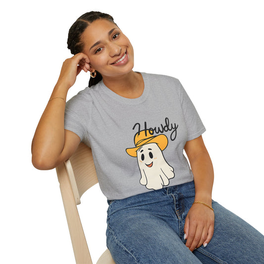 Howdy Shirt, use Howdy Cowboy Ghost T-Shirt – Cute Western Halloween Tee.