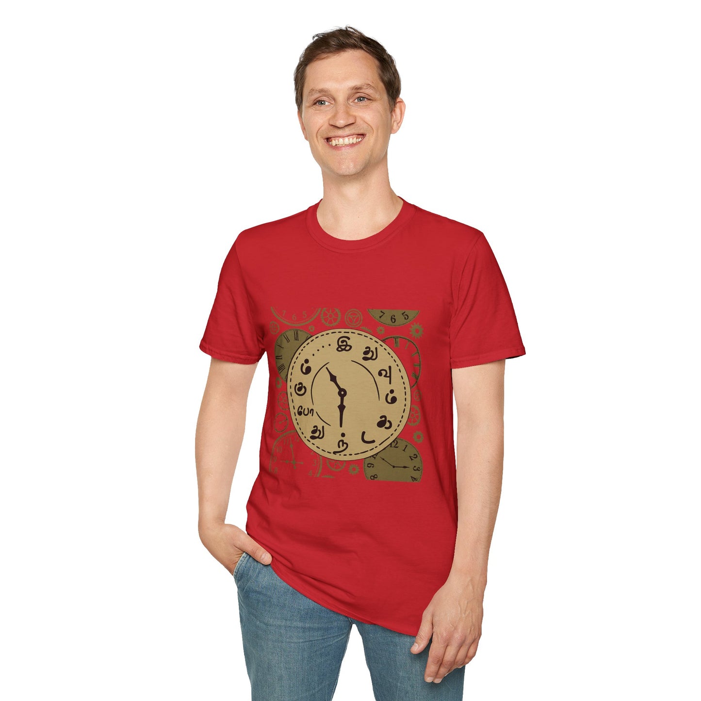 Tamil Motivational Clock T-Shirt | Idhuvum Kadandhu Pogum Tee | Vintage Unisex Graphic Tee for Positive Quotes, Daily Wear & Gifts