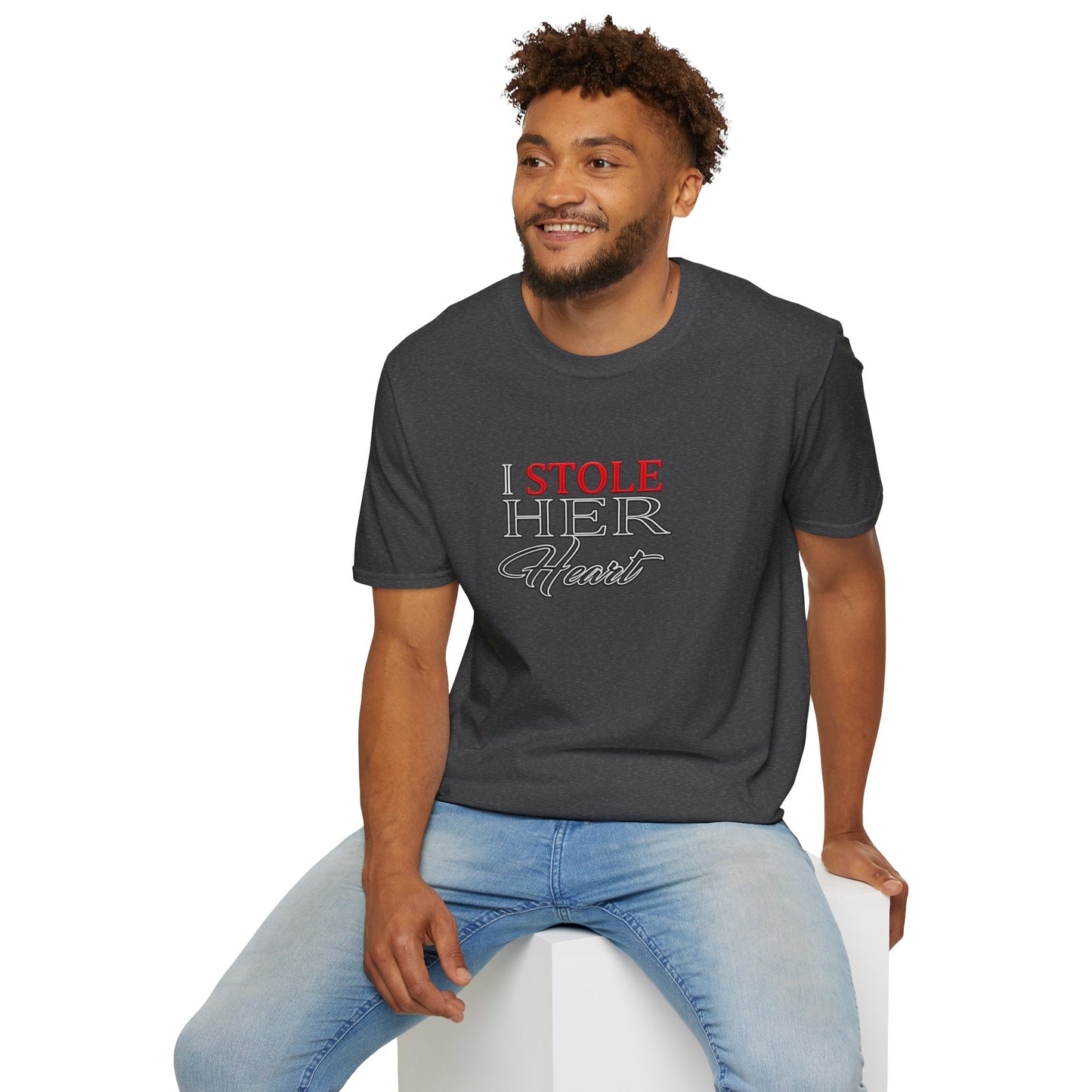 I Stole Her Heart T-Shirt — Romantic Couples Valentine Tee