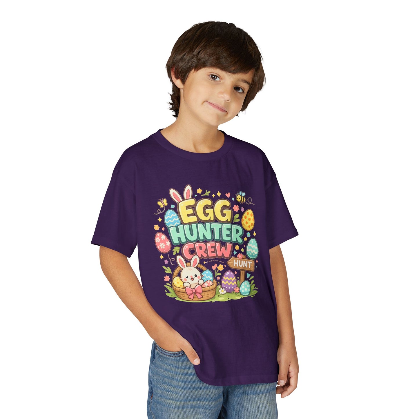 Egg Hunter Crew Youth T-Shirt — Kids Easter Bunny & Egg Hunt Tee