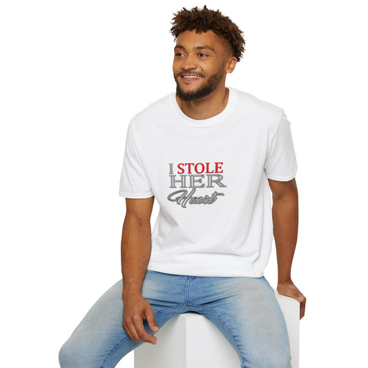 I Stole Her Heart T-Shirt — Romantic Couples Valentine Tee