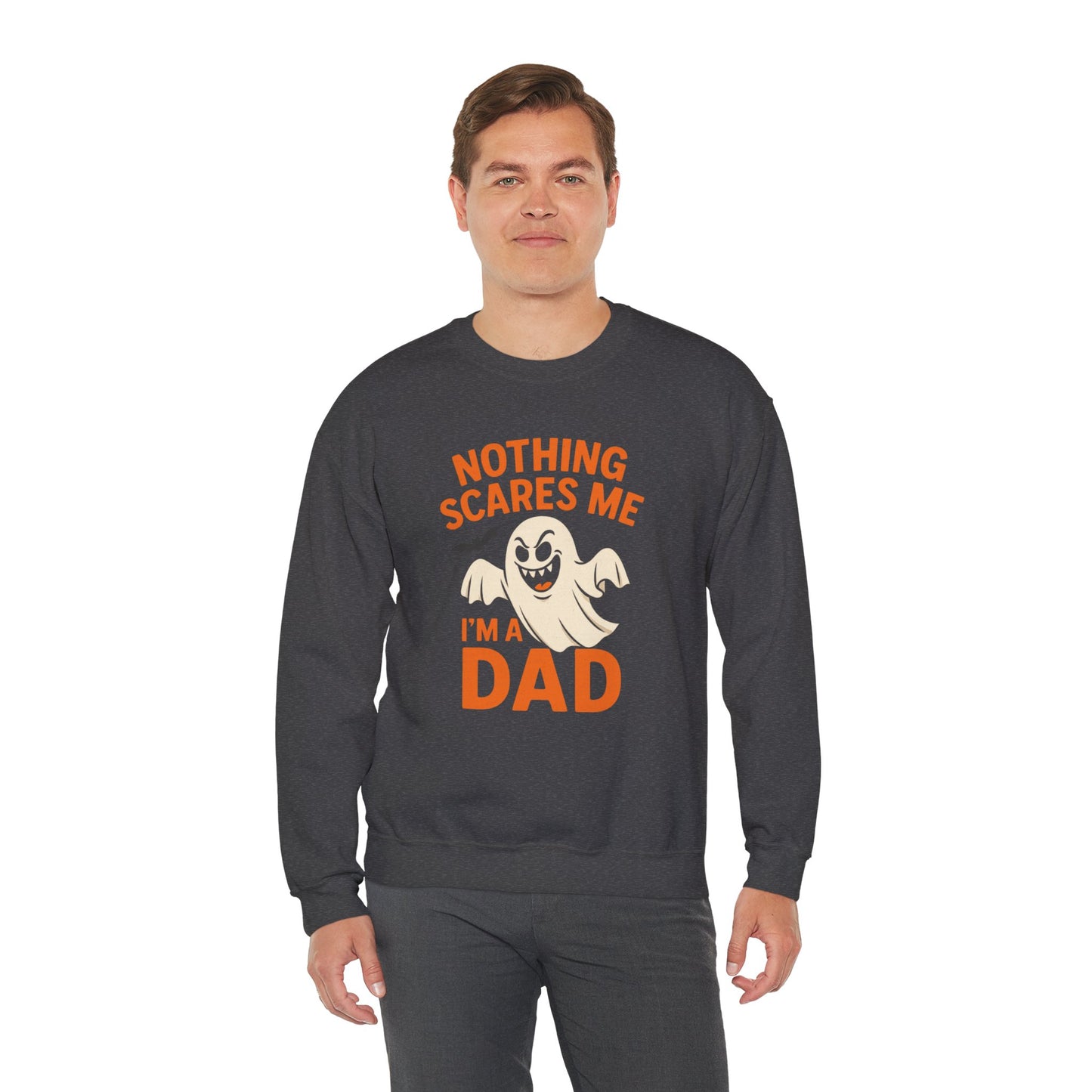 Halloween Dad Sweatshirt | Unisex Crewneck | Funny Ghost Design | Perfect for Halloween | Gift for Dads | Casual Fall Apparel