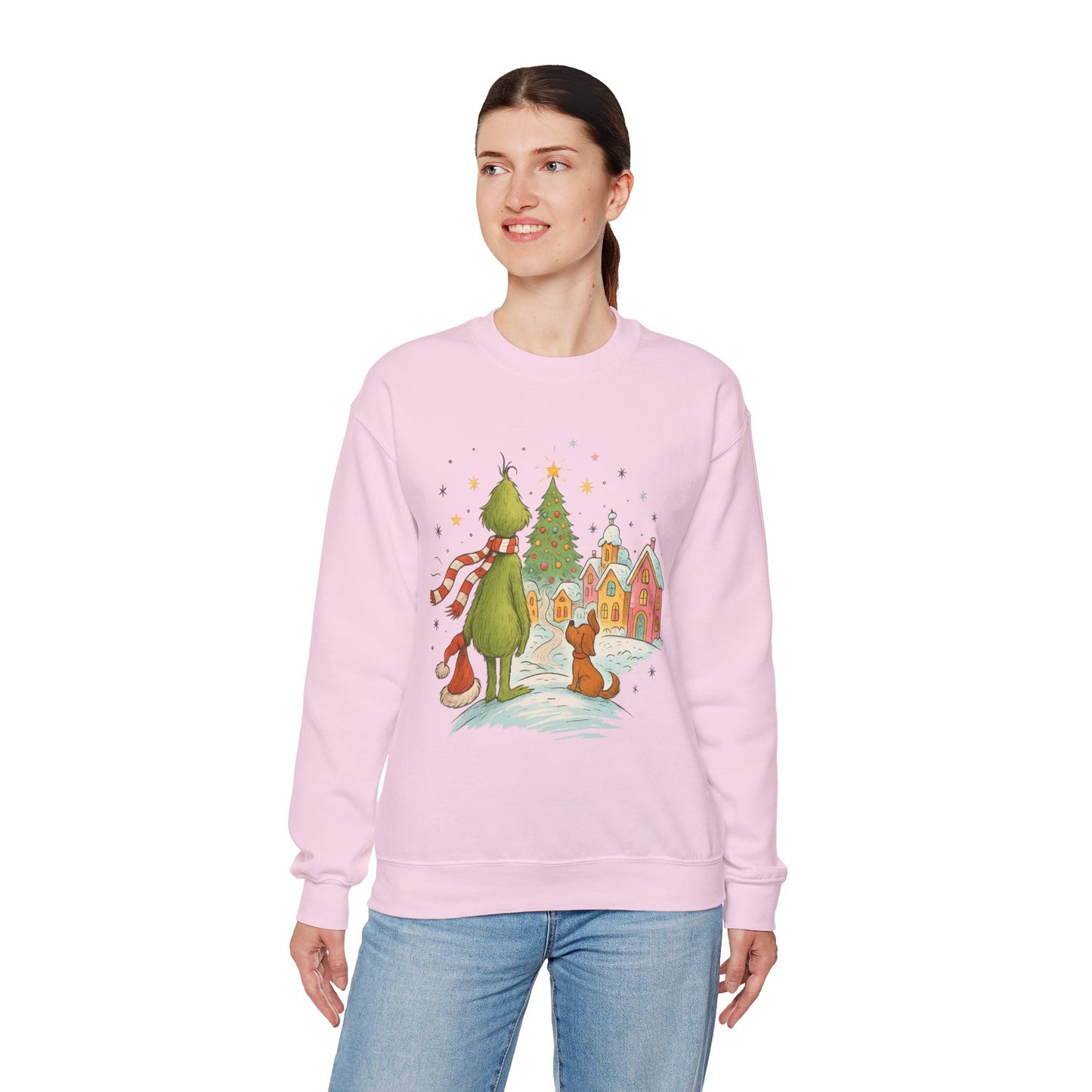 Retro Grinchy Christmas Sweatshirt – Vintage Grinch Holiday Crewneck