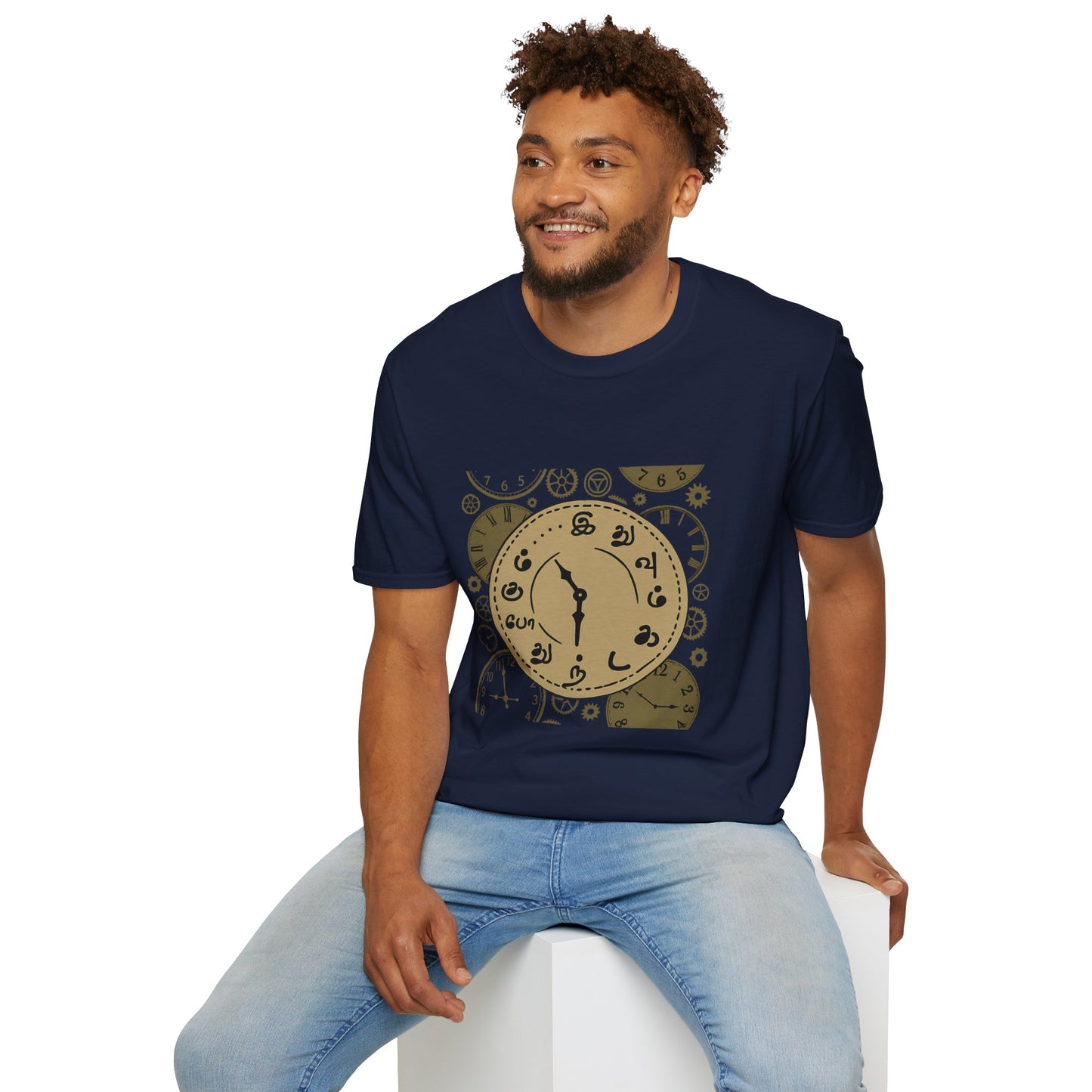 Tamil Motivational Clock T-Shirt | Idhuvum Kadandhu Pogum Tee | Vintage Unisex Graphic Tee for Positive Quotes, Daily Wear & Gifts