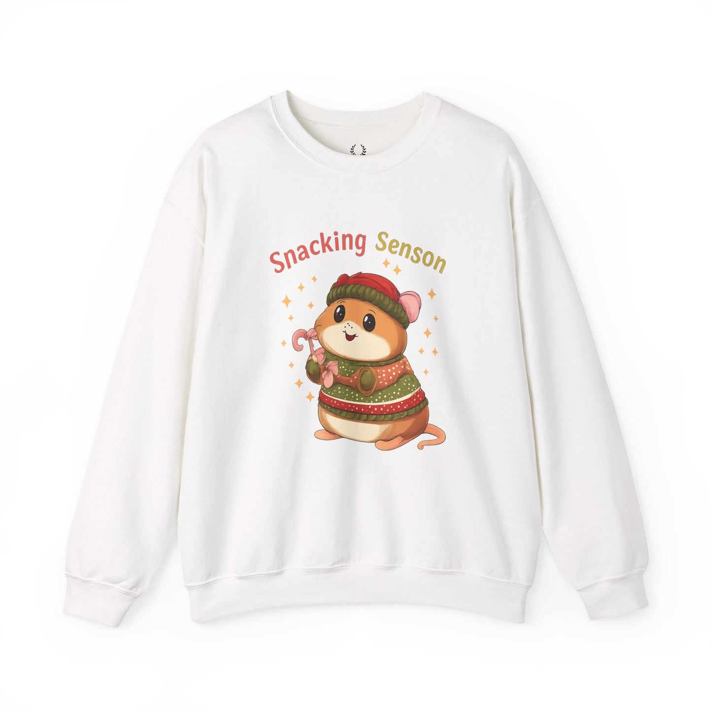 Snacking Season Hamster Christmas Sweatshirt Cute Holiday
