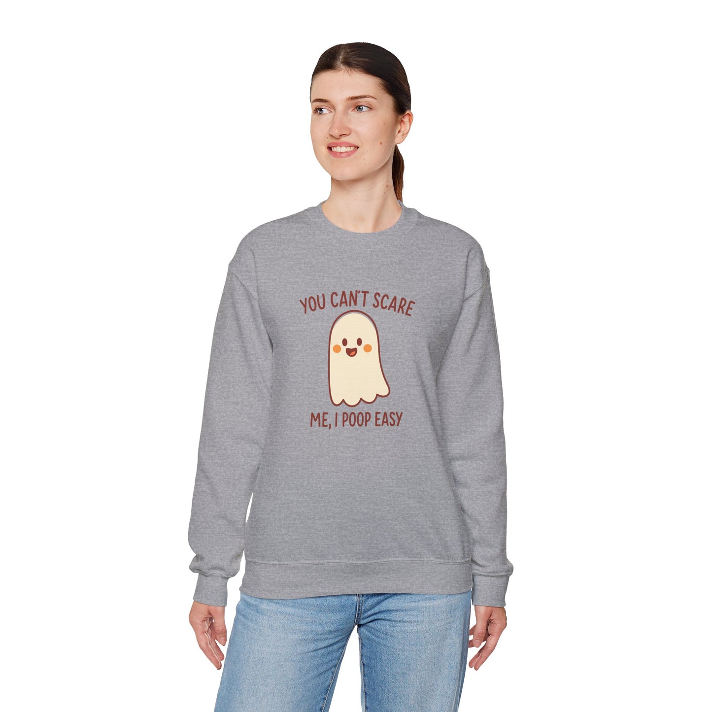 Funny Ghost Sweatshirt | Cozy Crewneck Pullover | Halloween Apparel | Unisex Casual Wear | Fall Pun