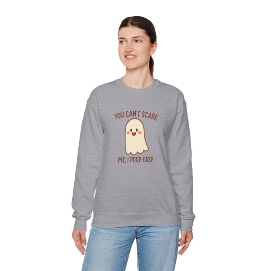 Funny Ghost Sweatshirt | Cozy Crewneck Pullover | Halloween Apparel | Unisex Casual Wear | Fall Pun