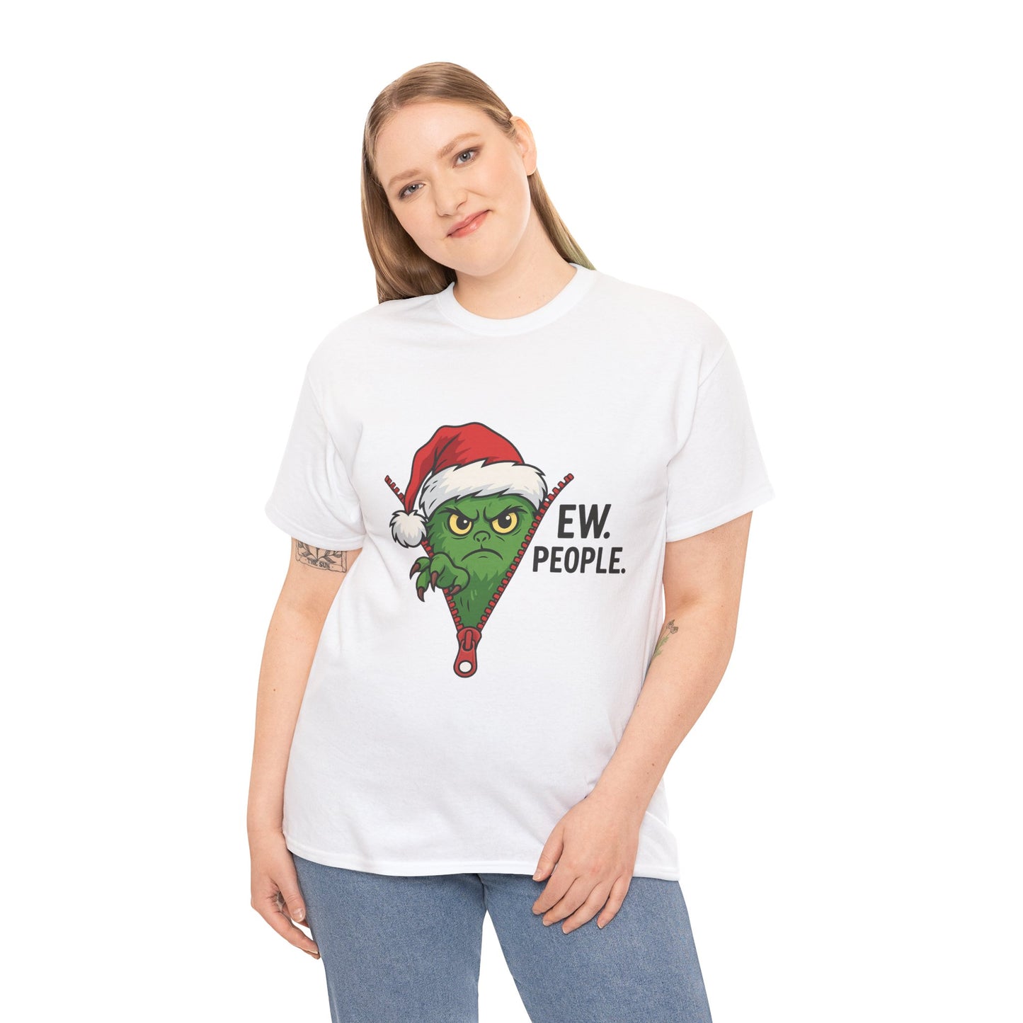 Grinch “Ew People” Christmas Sweatshirt – Funny Holiday Gift