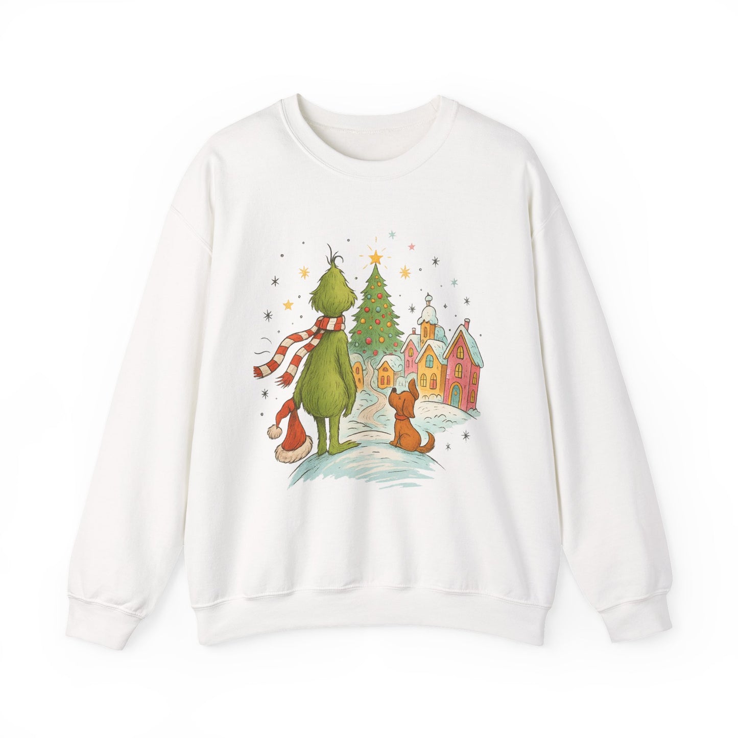 Retro Grinchy Christmas Sweatshirt – Vintage Grinch Holiday Crewneck