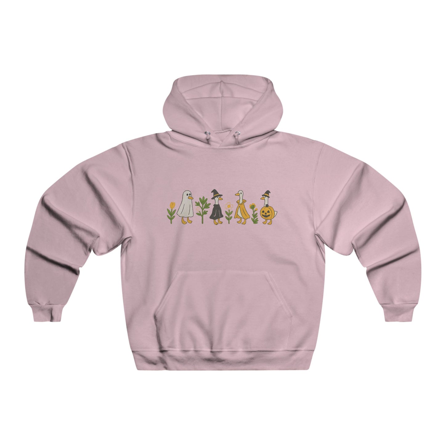 Embroidered Halloween Goose Sweatshirt Cute Fall Gildan Crewneck Pumpkin Witch Ghost Goose Shirt Fall Animal Embroidery