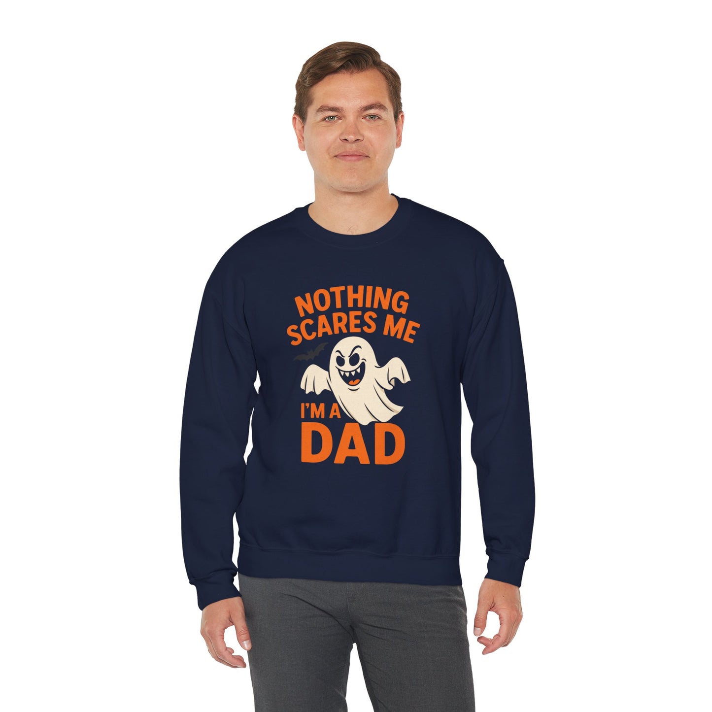 Halloween Dad Sweatshirt | Unisex Crewneck | Funny Ghost Design | Perfect for Halloween | Gift for Dads | Casual Fall Apparel