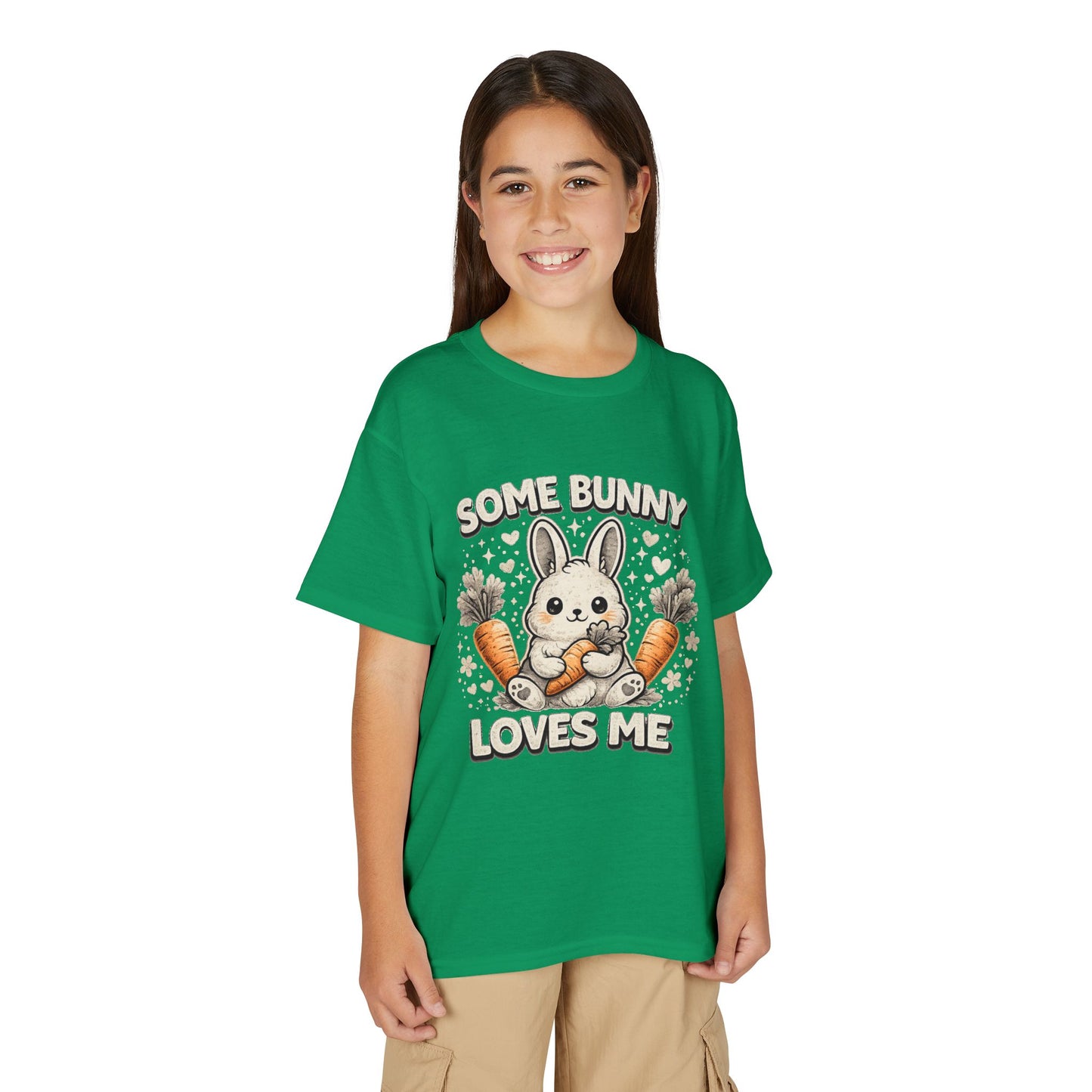 Youth T-Shirt — "Some Bunny Loves Me" Cute Easter Bunny Kids Tee