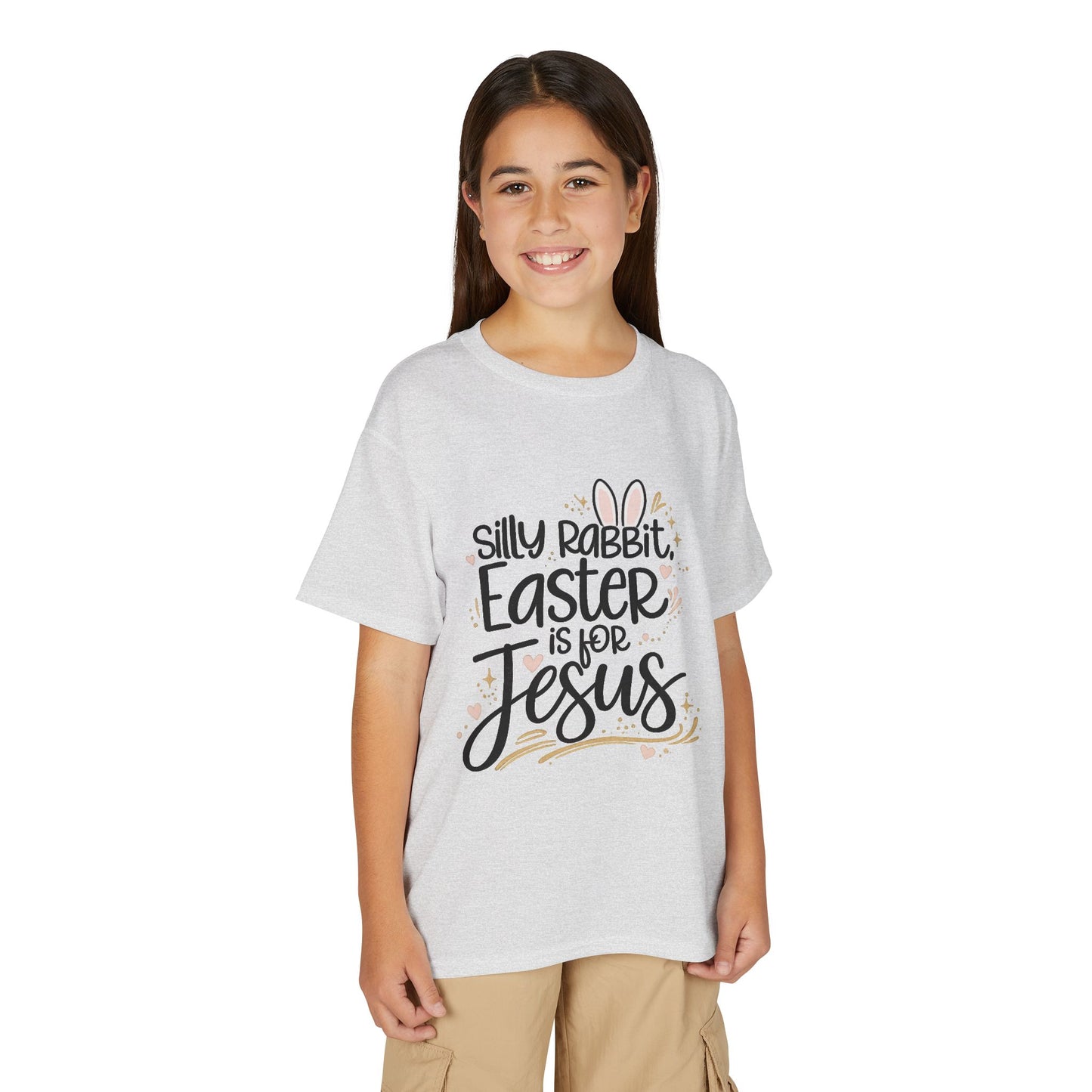 Youth Easter Jesus T-Shirt — "Silly Rabbit, Easter is for Jesus" Kids Tee
